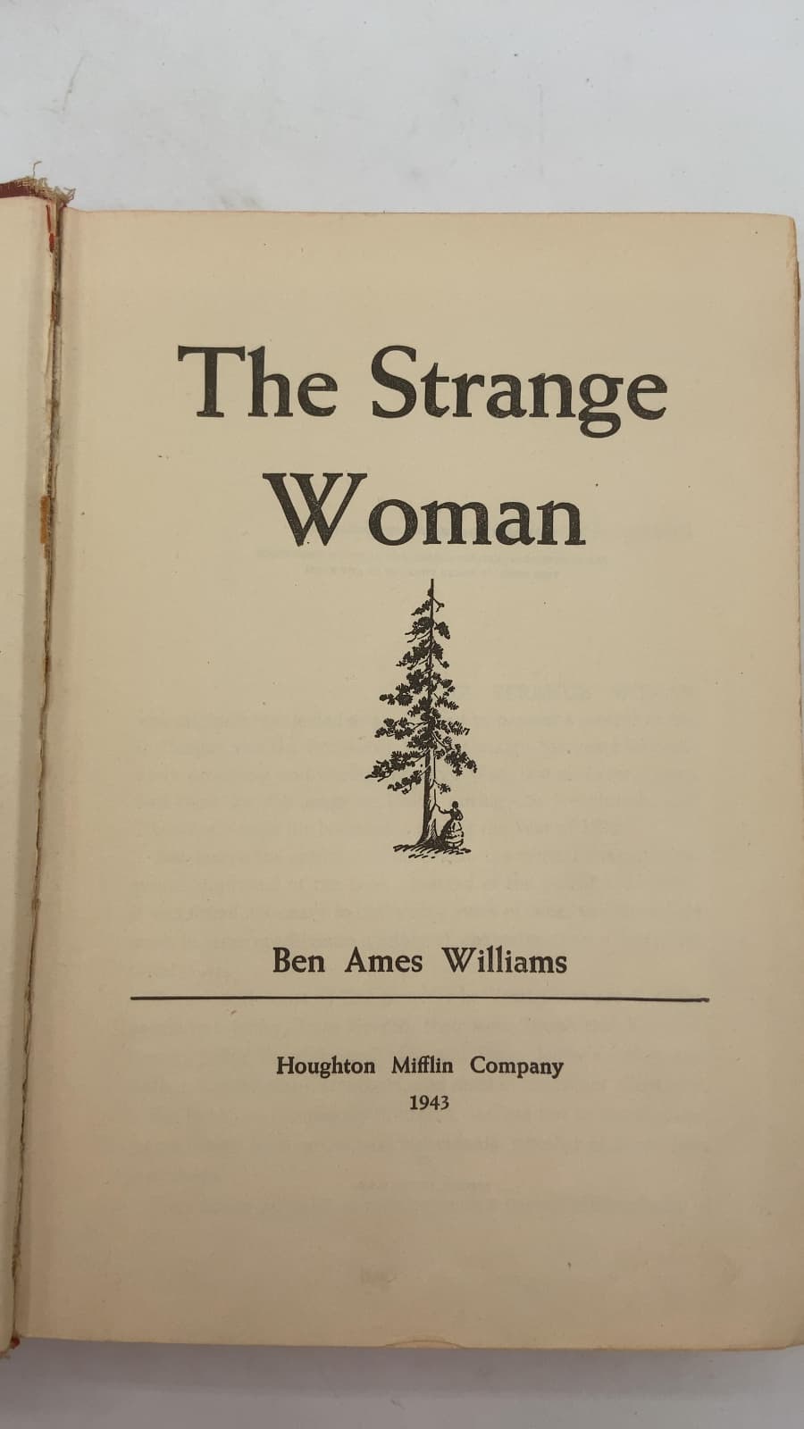 The Strange Woman by Ben Ames Williams - title page