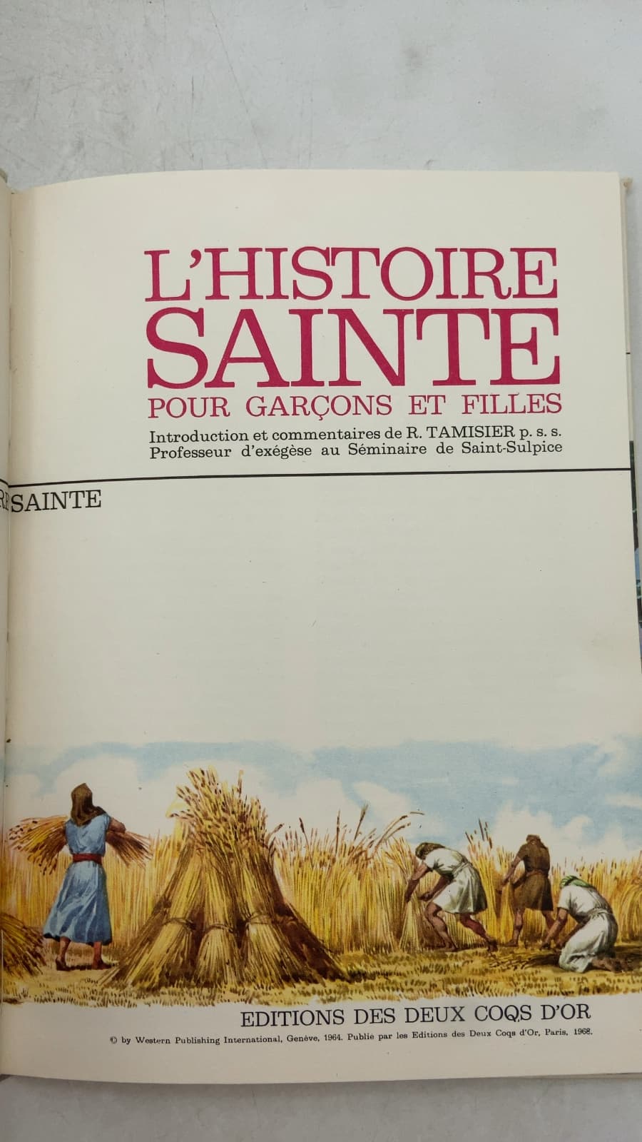 L'Histoire Sainte pour Garçons et Filles: 3. La Terre Promise - Jérusalem Ville Sainte by R. Tamisier - title page