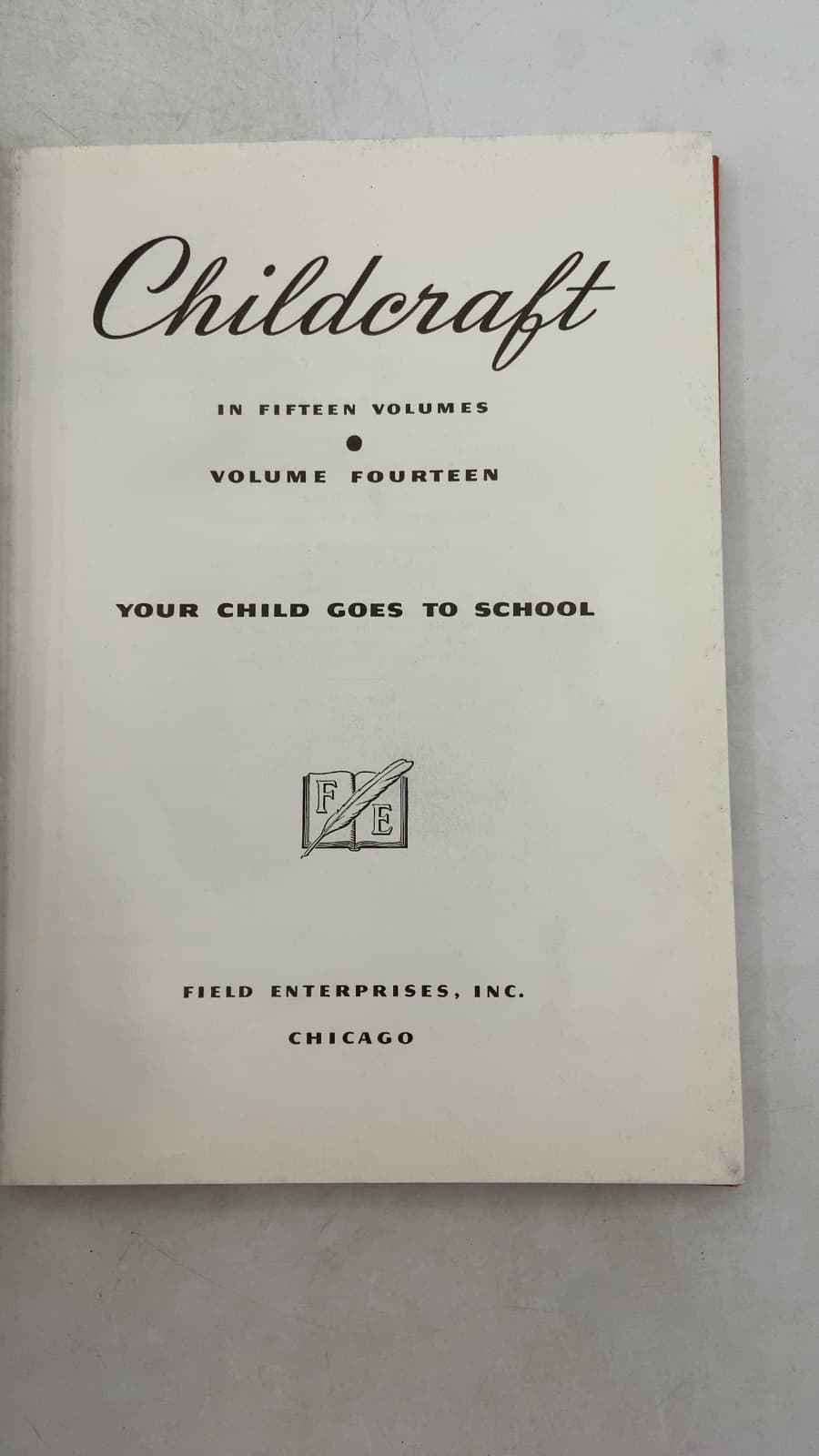 Childcraft: Your Child Goes to School - title page