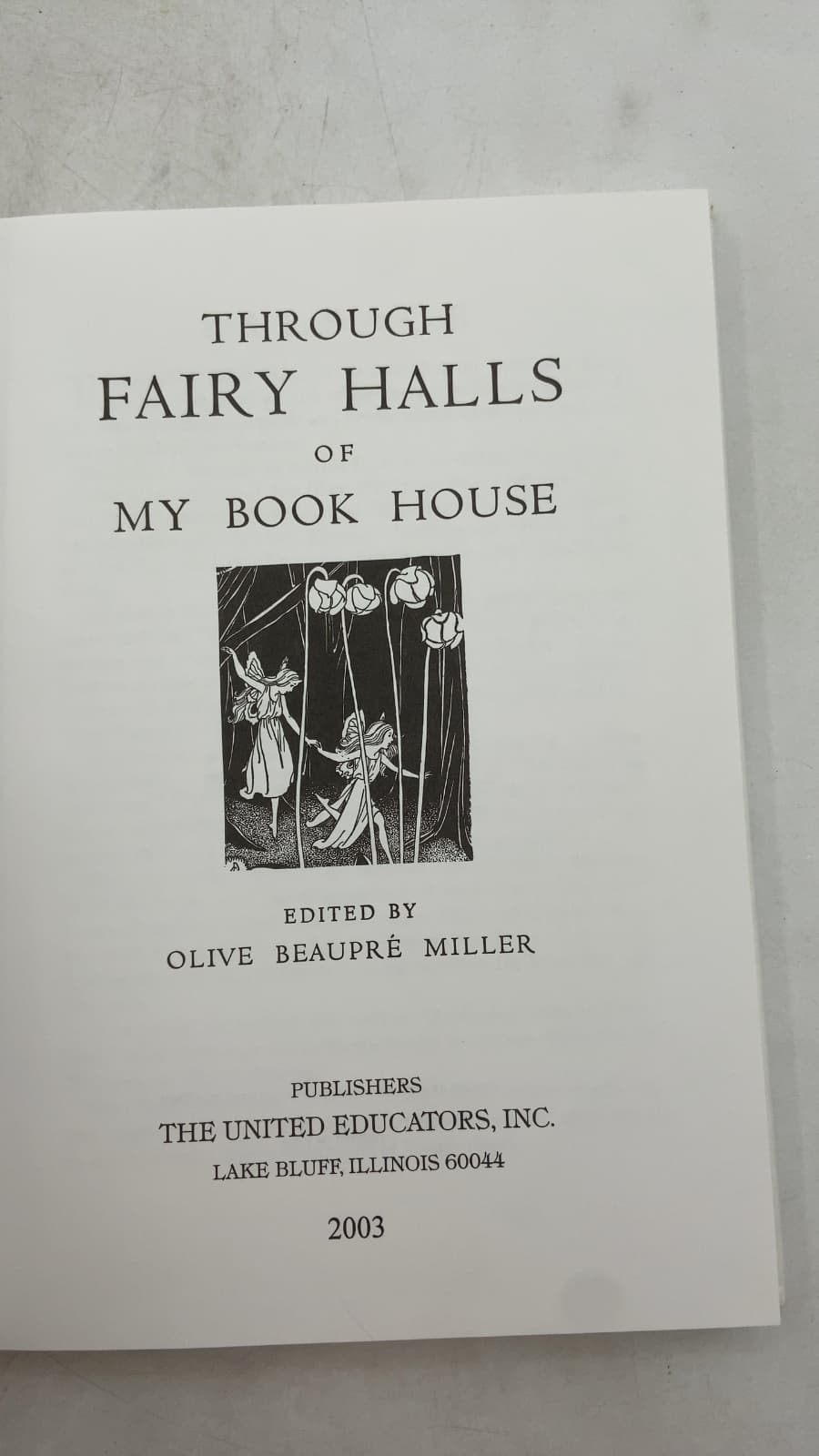 Through Fairy Halls of My Book House by Olive Beaupré Miller - title page
