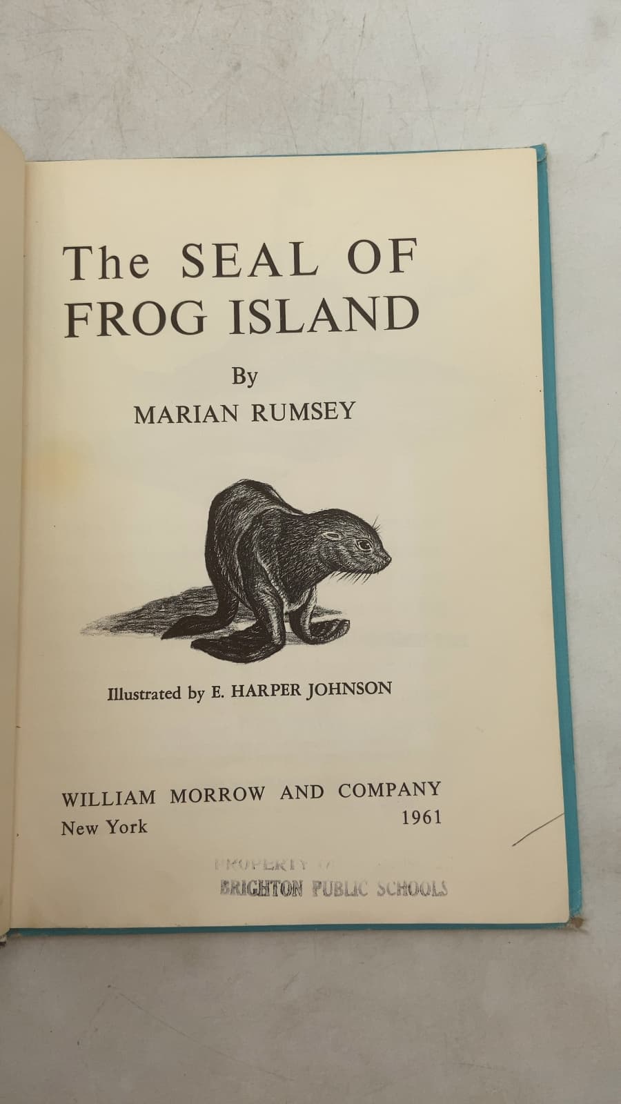 The Seal of Frog Island by Marian Rumsey - title page