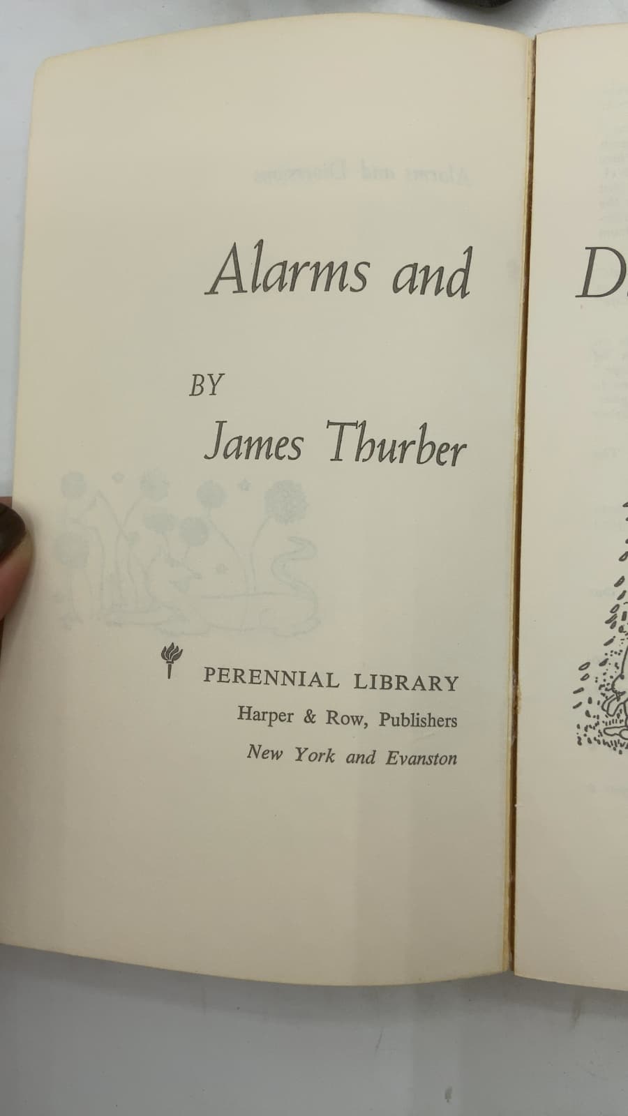 Alarms & Diversions by James Thurber - title page