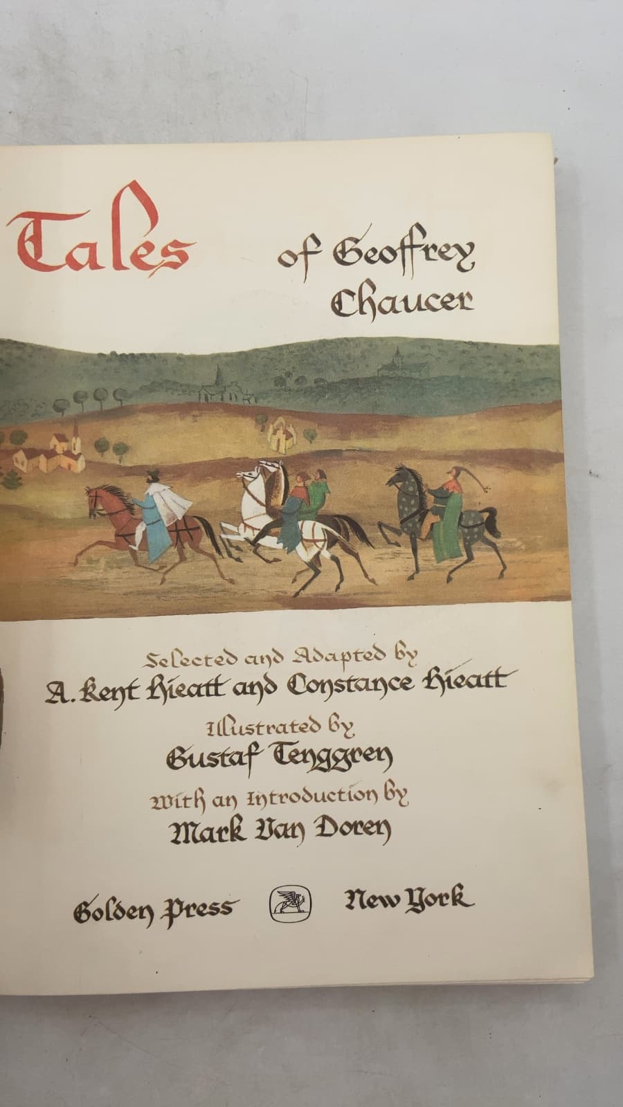 The Canterbury Tales of Geoffrey Chaucer: Special Edition For Young Readers by Geoffrey Chaucer; A. Kent Hieatt and Constance Hieatt (adapters) - title page