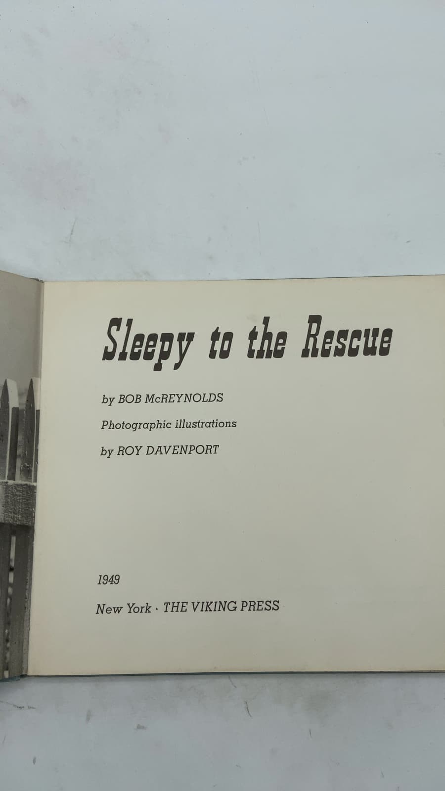 Sleepy to the Rescue by Bob McReynolds - title page