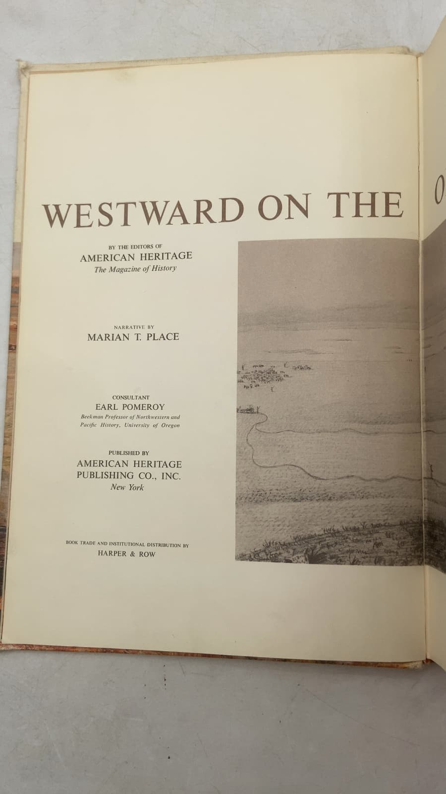 Westward on the Oregon Trail by Marian T. Place - title page