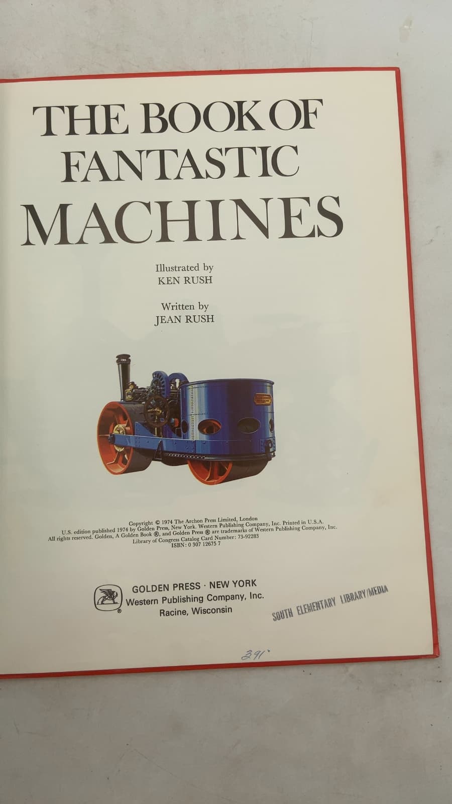 THE Book OF Fantastic Machines by Jean Rush - title page
