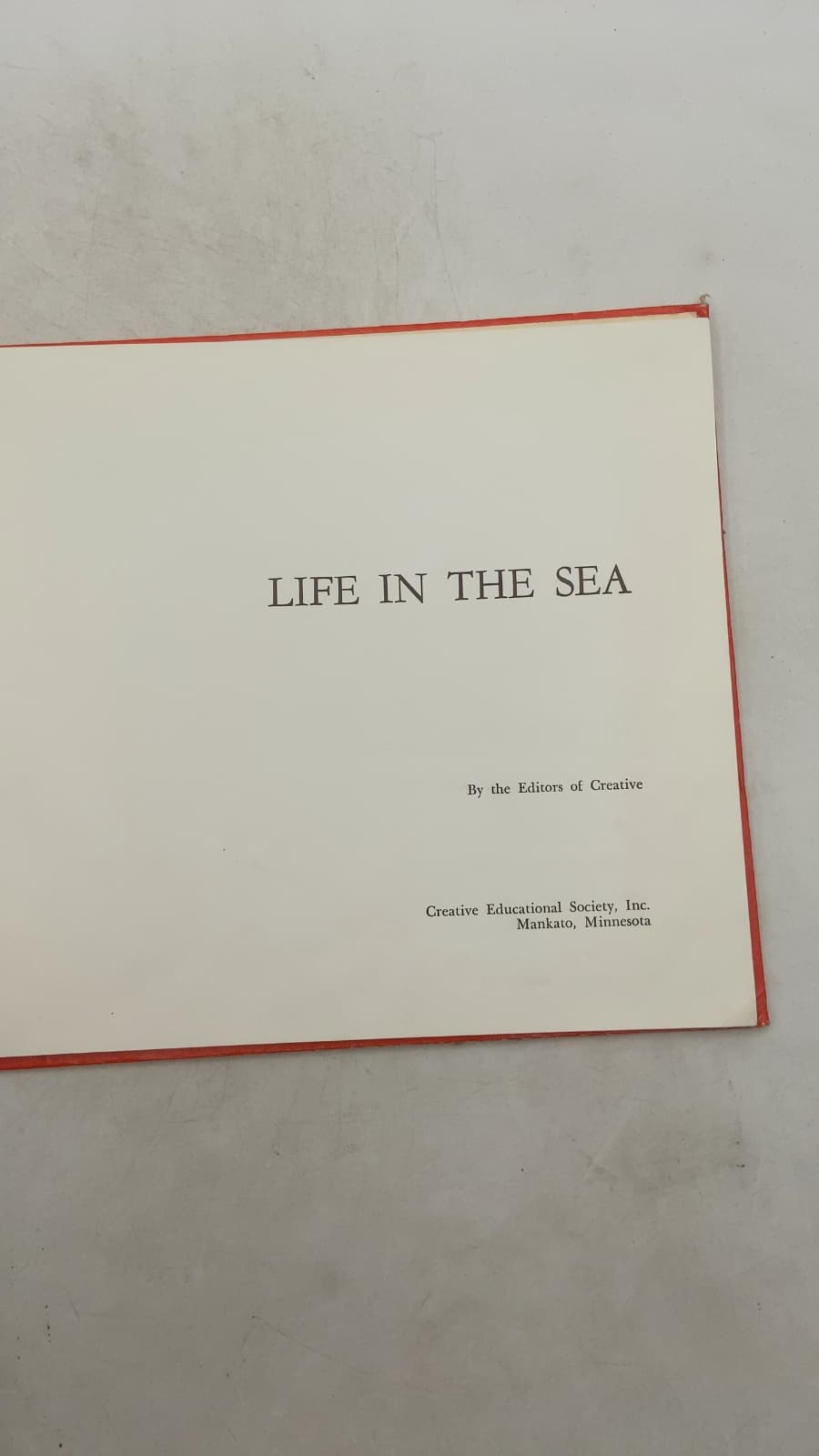 Life IN THE SEA by Editors of Creative - title page