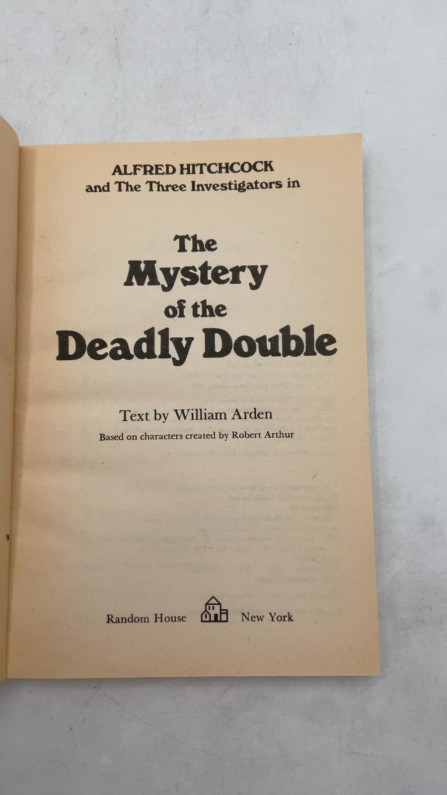 The Mystery of the Deadly Double by William Arden - title page