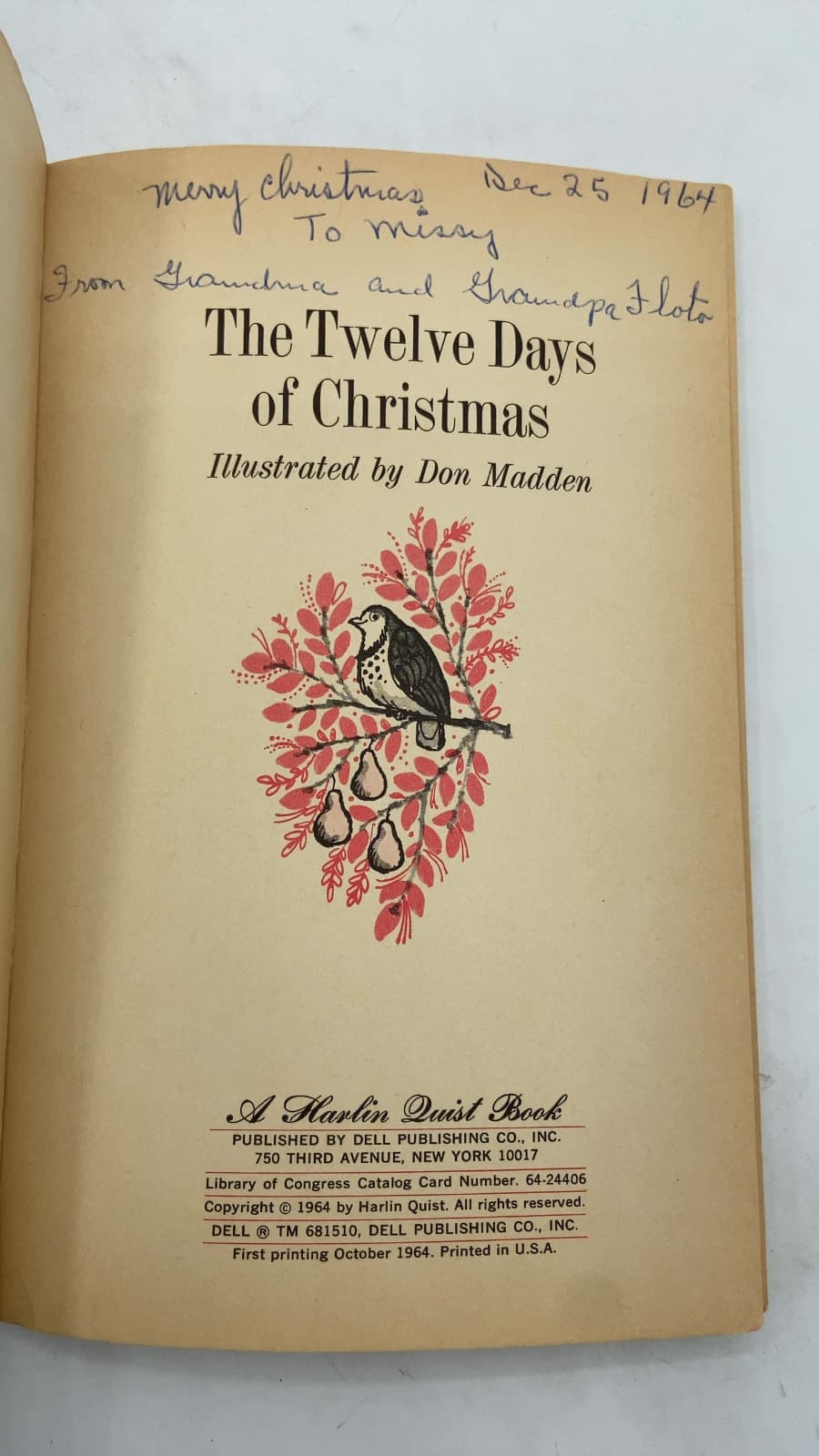 The Twelve Days of Christmas by Don Madden (Illustrator) - title page
