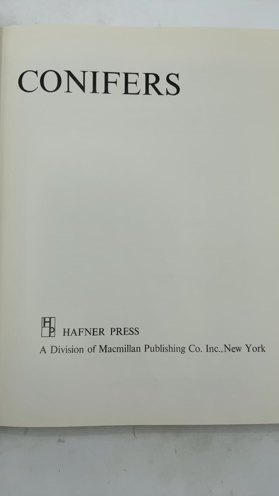 Ornamental Conifers by Charles R. Harrison - title page