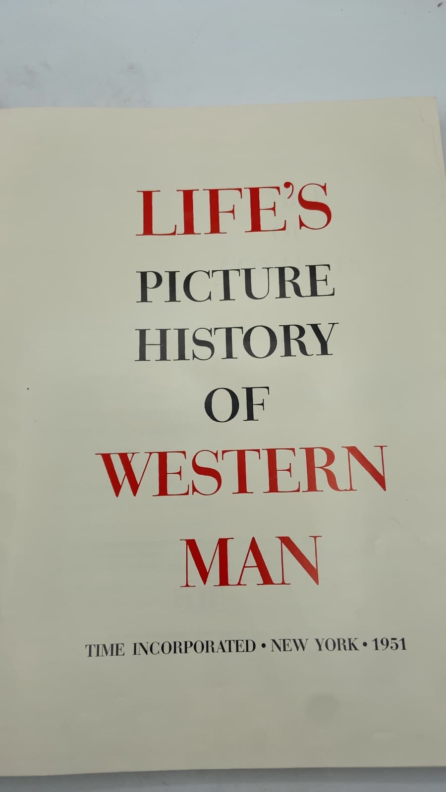 Life's Picture History OF Western MAN - title page