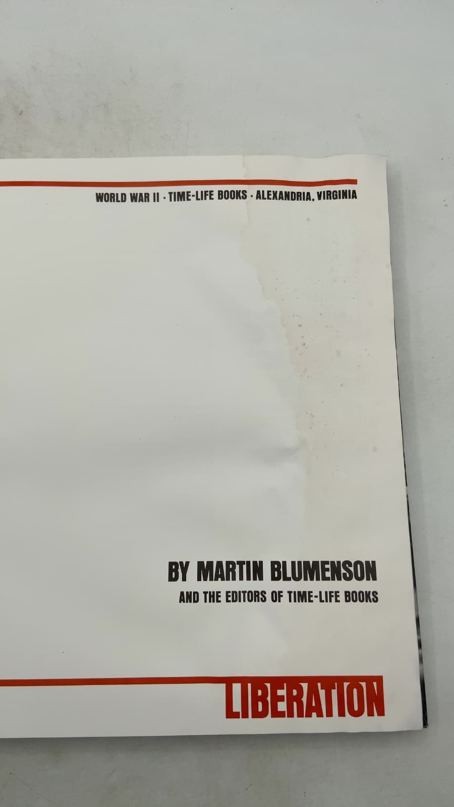 Liberation by Martin Blumenson - title page