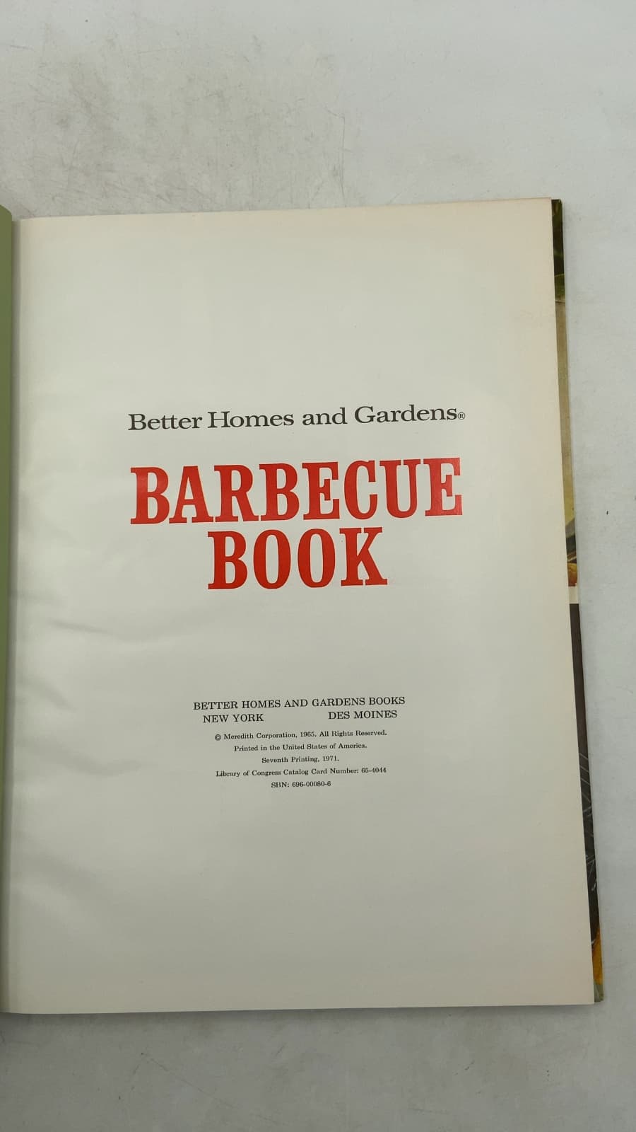 Better Homes and Gardens Barbecue Book - title page