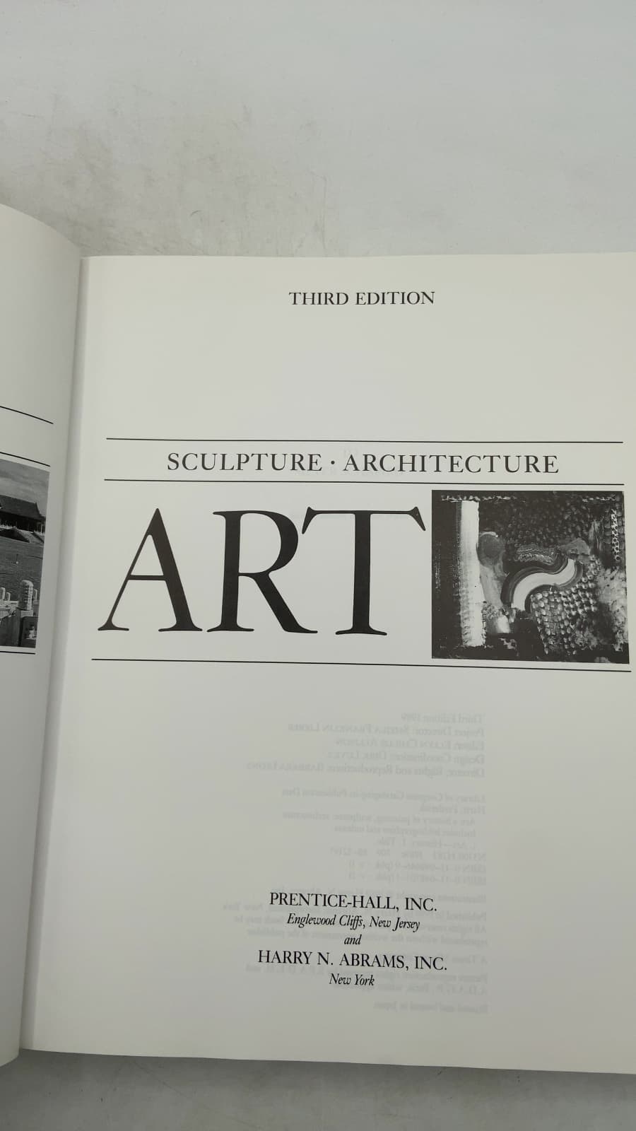 Art: A History of Painting, Sculpture, Architecture by Frederick Hartt - title page