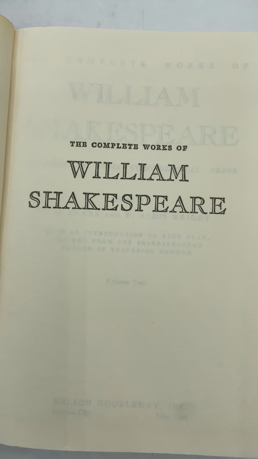 The Complete Works of William Shakespeare by William Shakespeare - title page