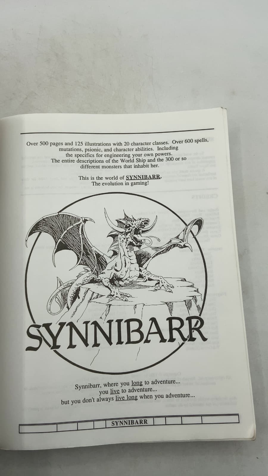 The World of Synnibarr by Raven c.s. McCracken - title page