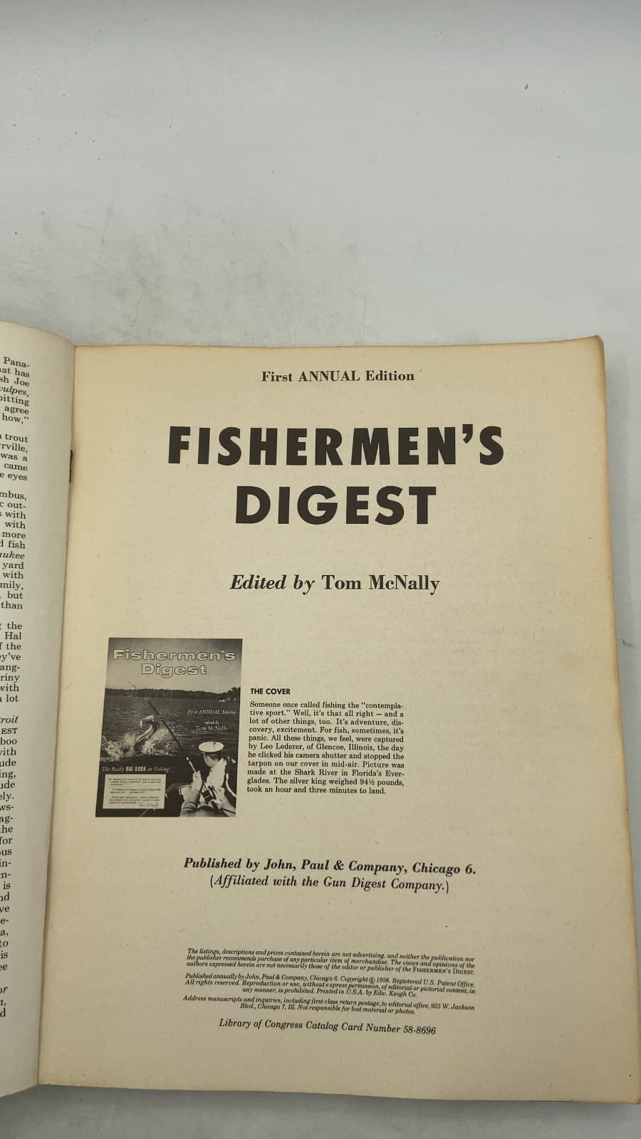 Fishermen's Digest by Edited by Tom McNally - title page