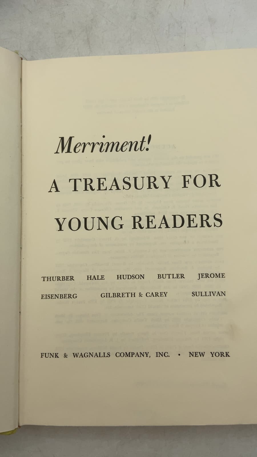 Merriment! A Treasury for Young Readers by Seon Manley and Gogo Lewis - title page