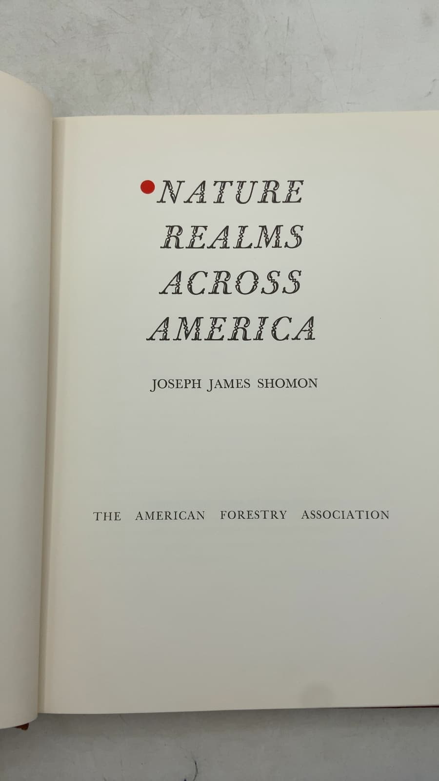 Nature Realms Across America by Joseph James Shomon - title page