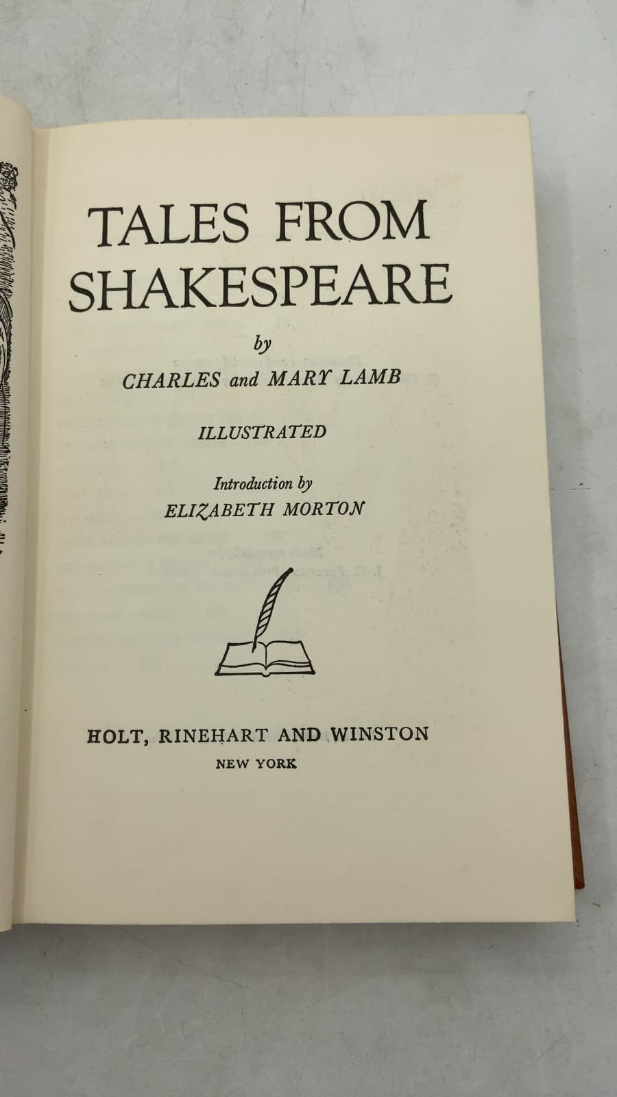 Tales from Shakespeare by Charles and Mary Lamb - title page