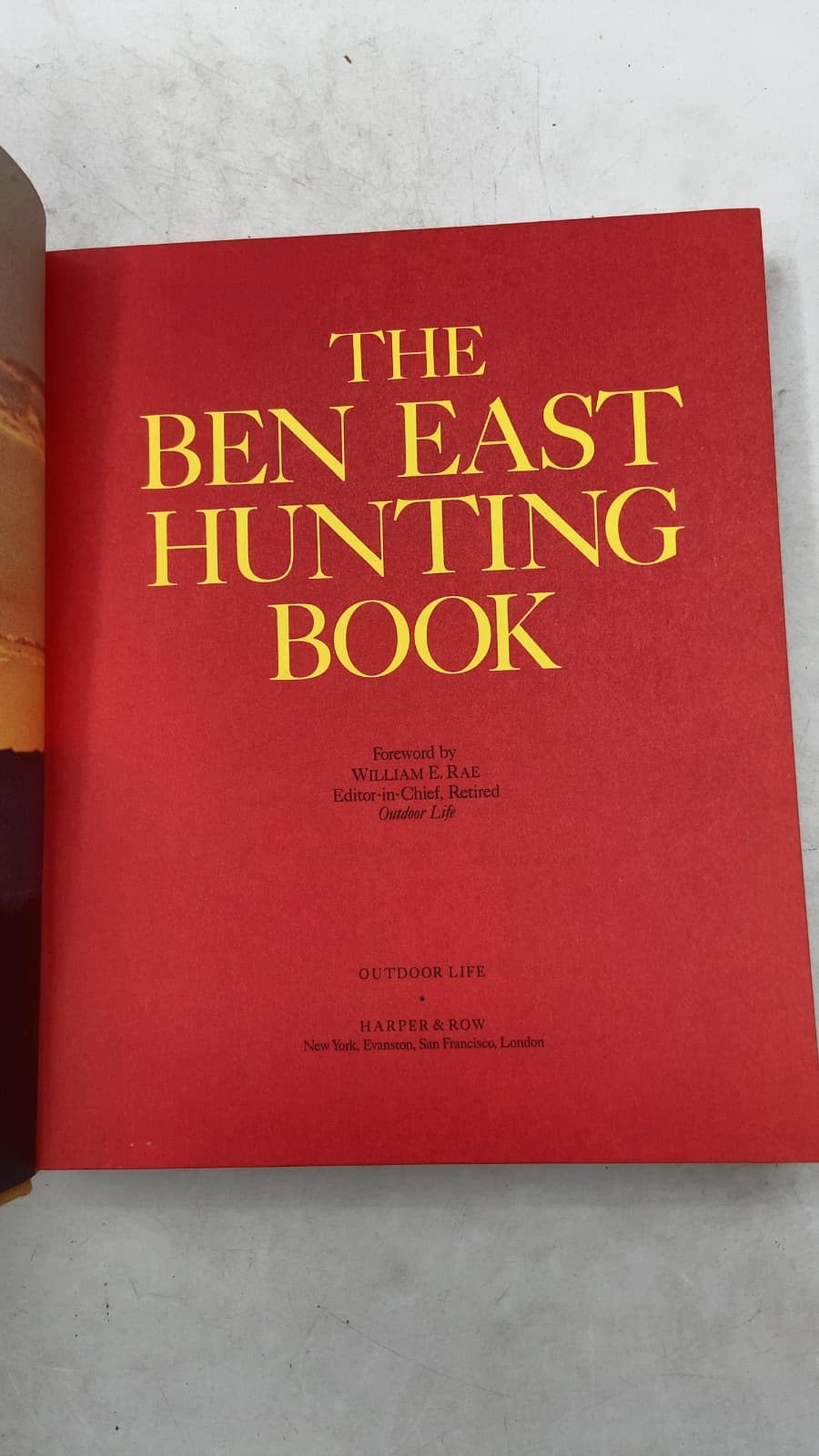 The Ben East Hunting Book by Ben East - title page