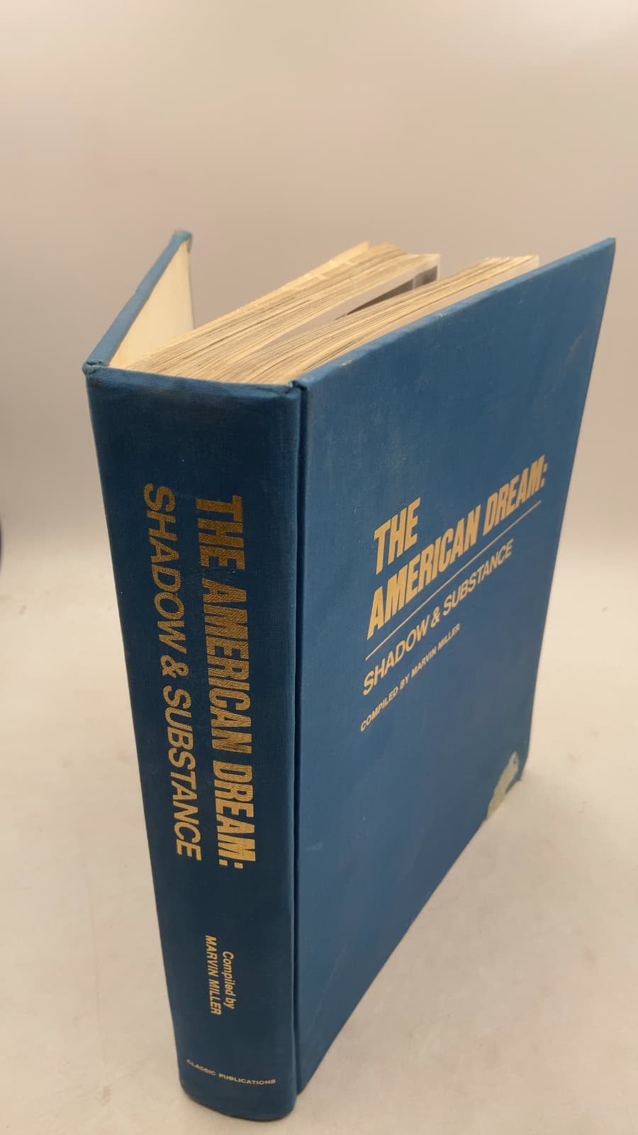 THE American Dream: Shadow & Substance by Marvin Miller - front cover