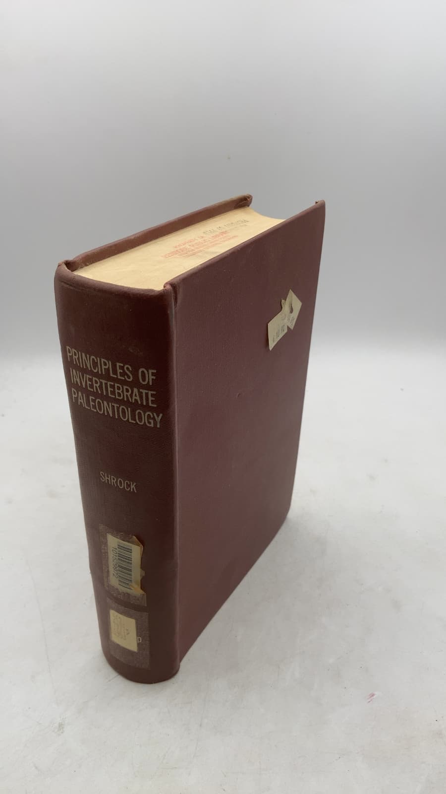 Principles of Invertebrate Paleontology by Robert R. Shrock, William H. Twenhofel - front cover
