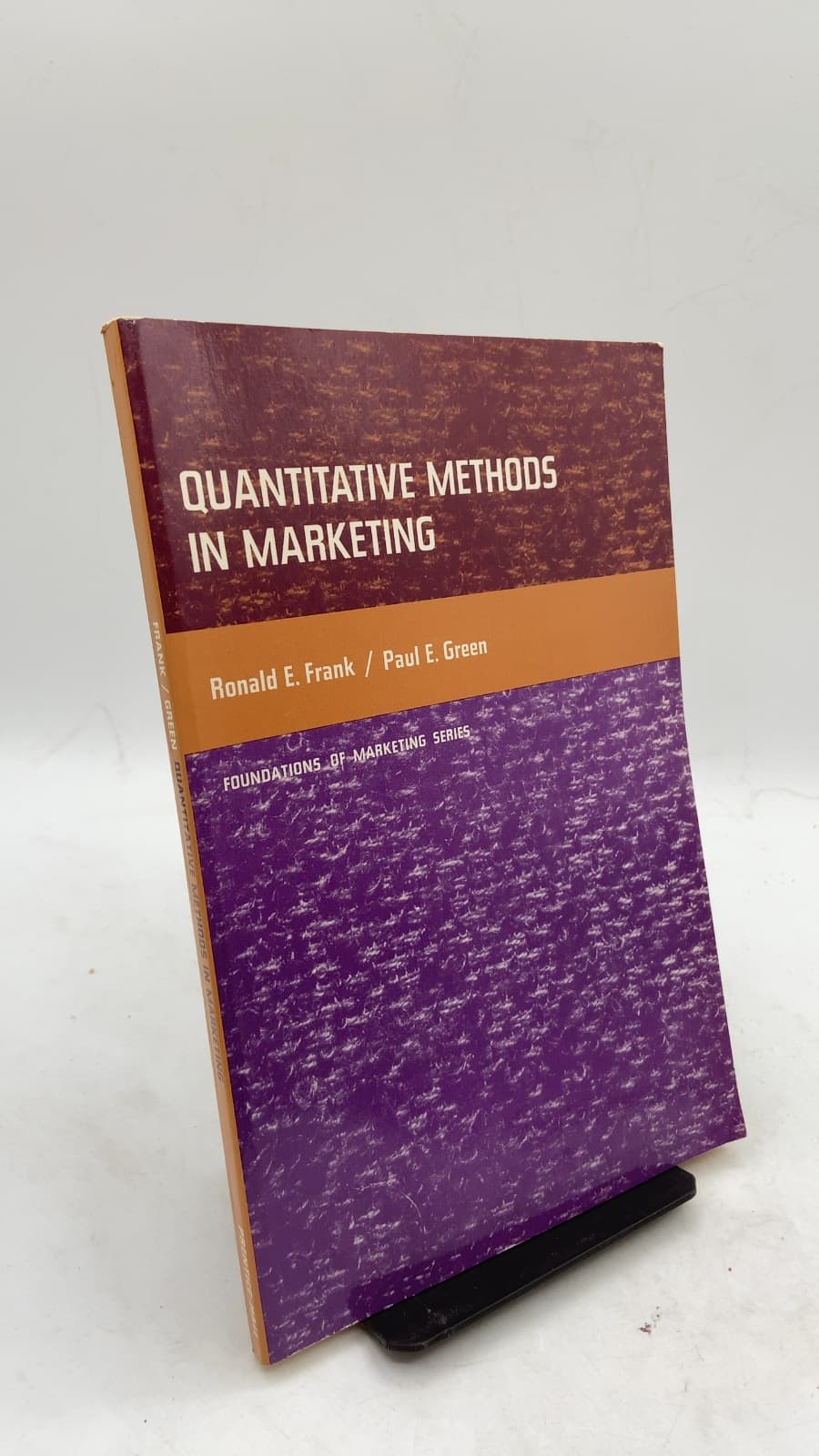 Quantitative Methods IN Marketing by Ronald E. Frank / Paul E. Green - front cover