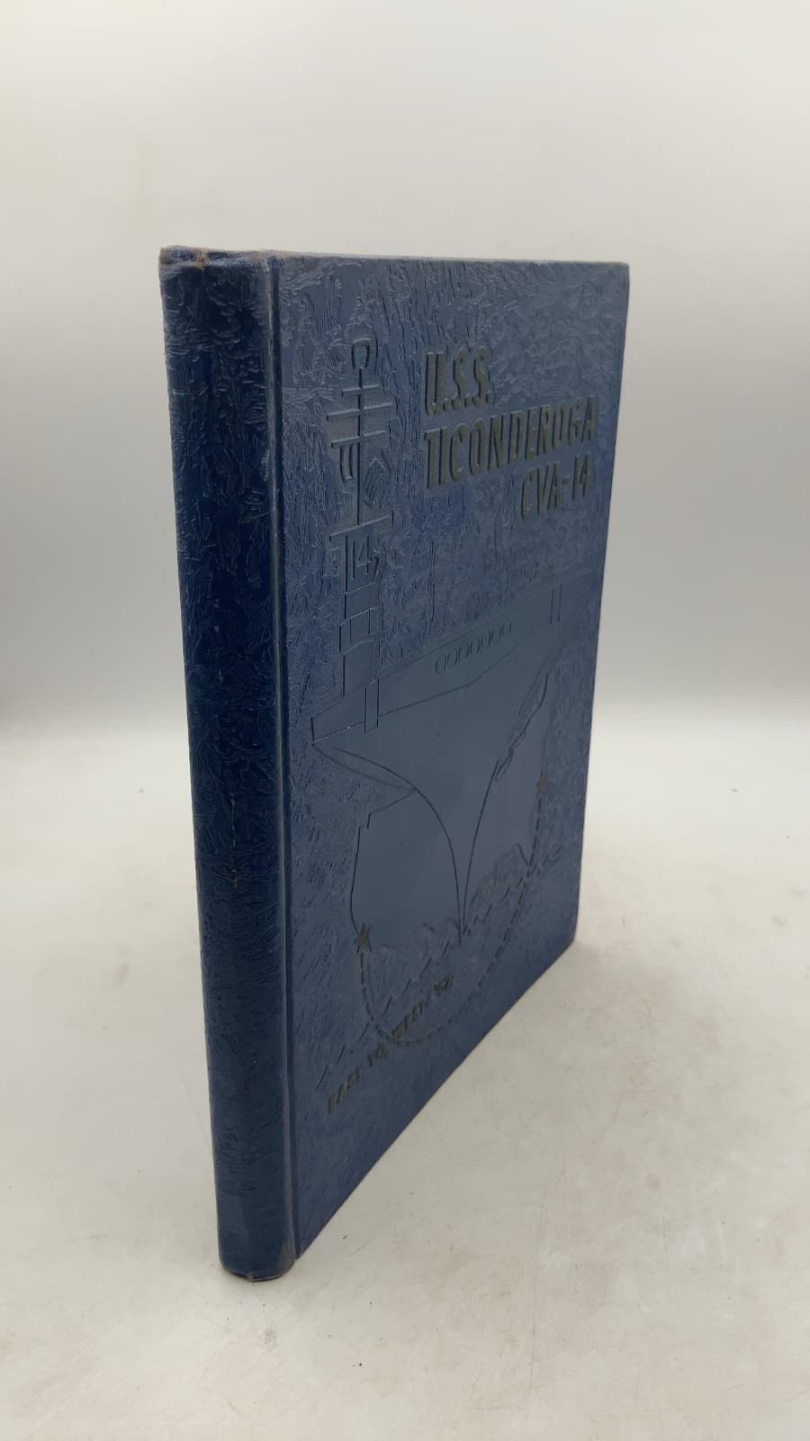 U.S.S. Ticonderoga CVA-14: East to West '57 by Cruise Book Committee (CDR Hubert Morrison, USN, Chairman) - front cover