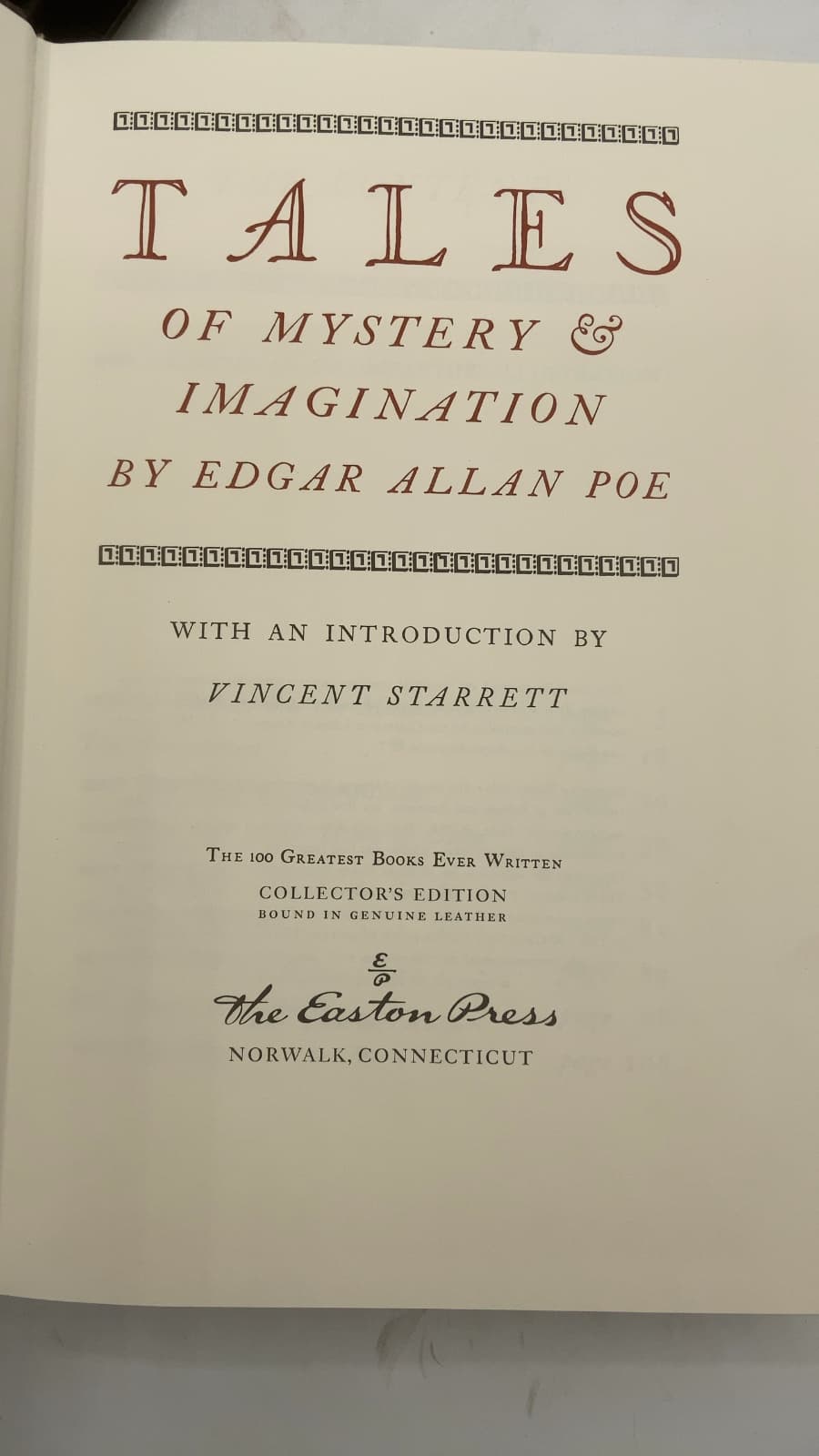 Tales of Mystery & Imagination by Edgar Allan Poe - title page