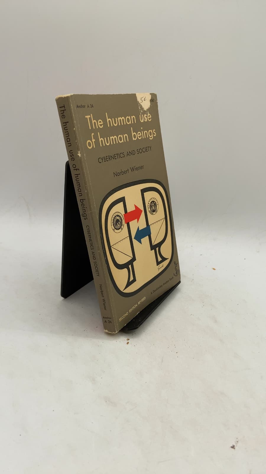 The Human Use of Human Beings: Cybernetics and Society by Norbert Wiener - front cover