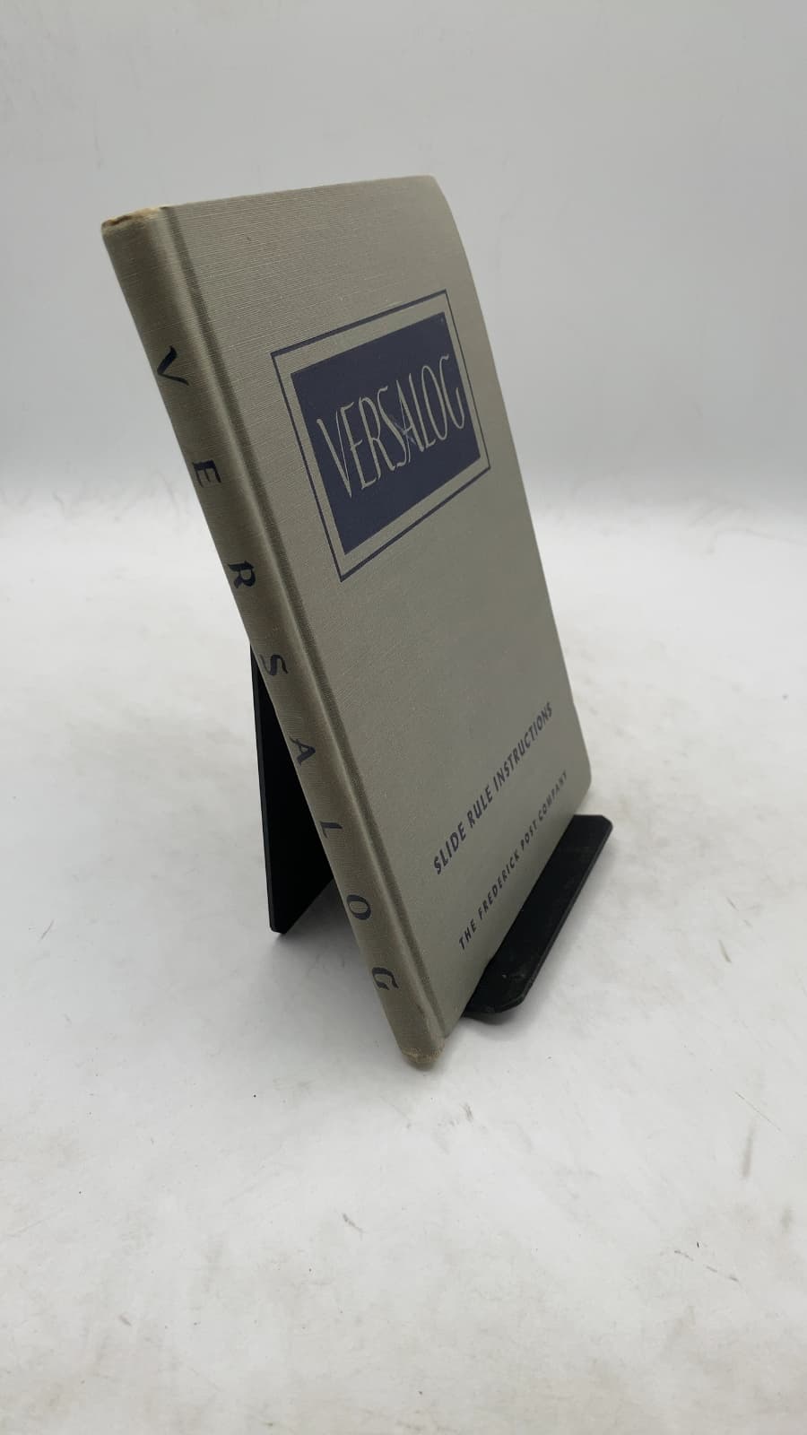 The Versalog Slide Rule: An Instruction Manual by E. I. Fiesenheiser - front cover