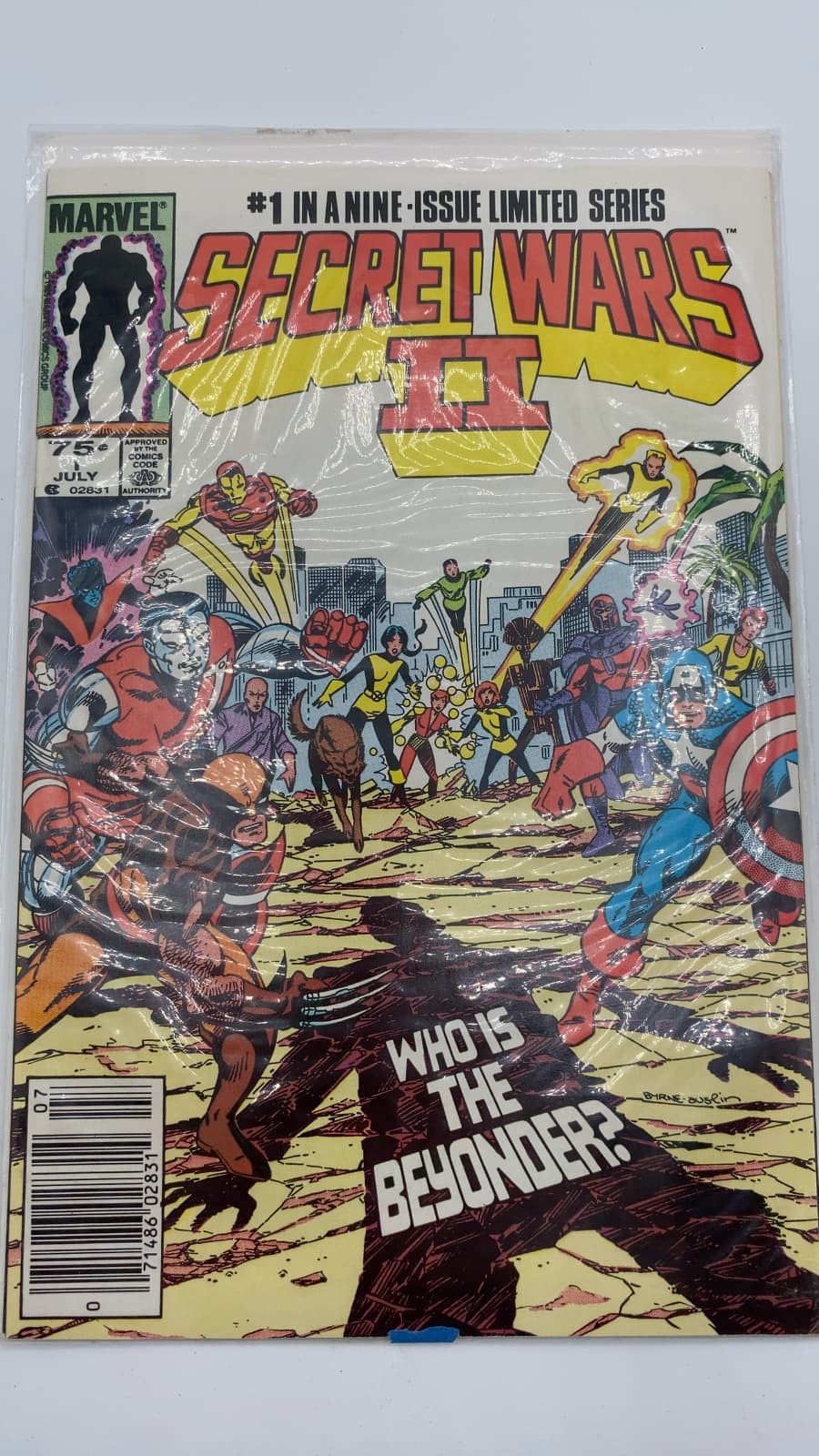 Secret Wars II #1 by Jim Shooter - title page