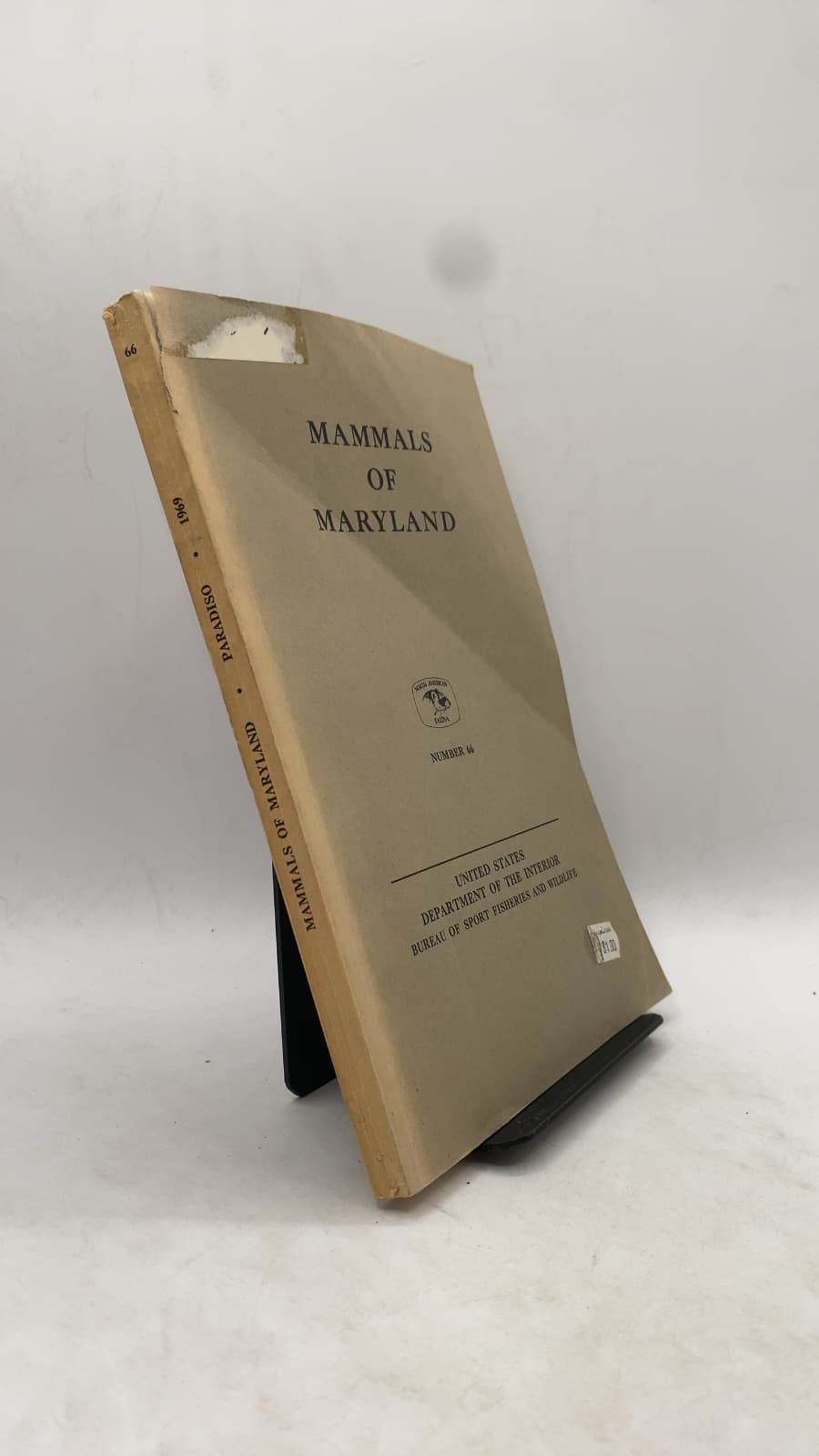 Mammals of Maryland by John L. Paradiso - front cover