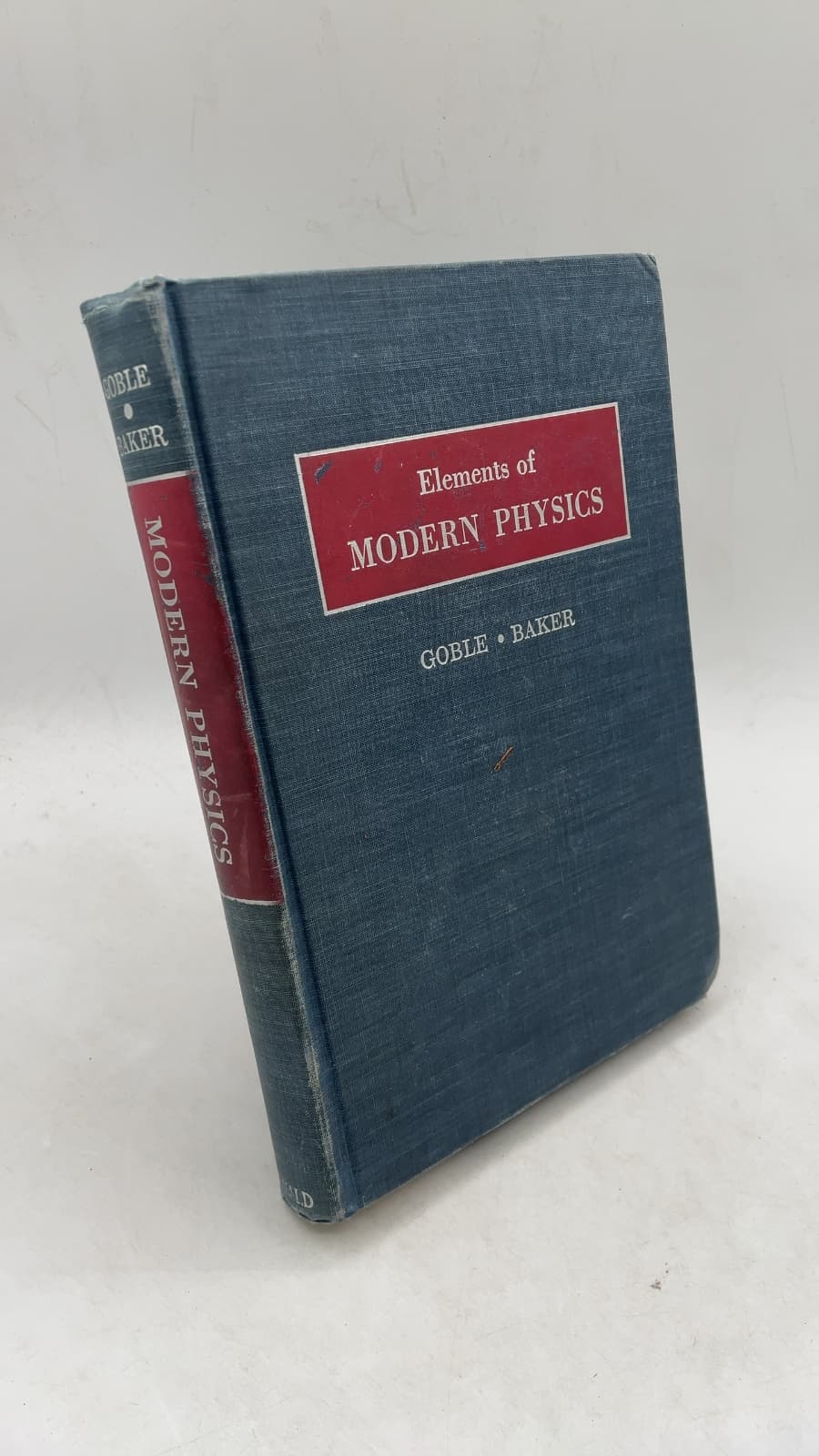 Elements of Modern Physics by Alfred T. Goble and David K. Baker - front cover
