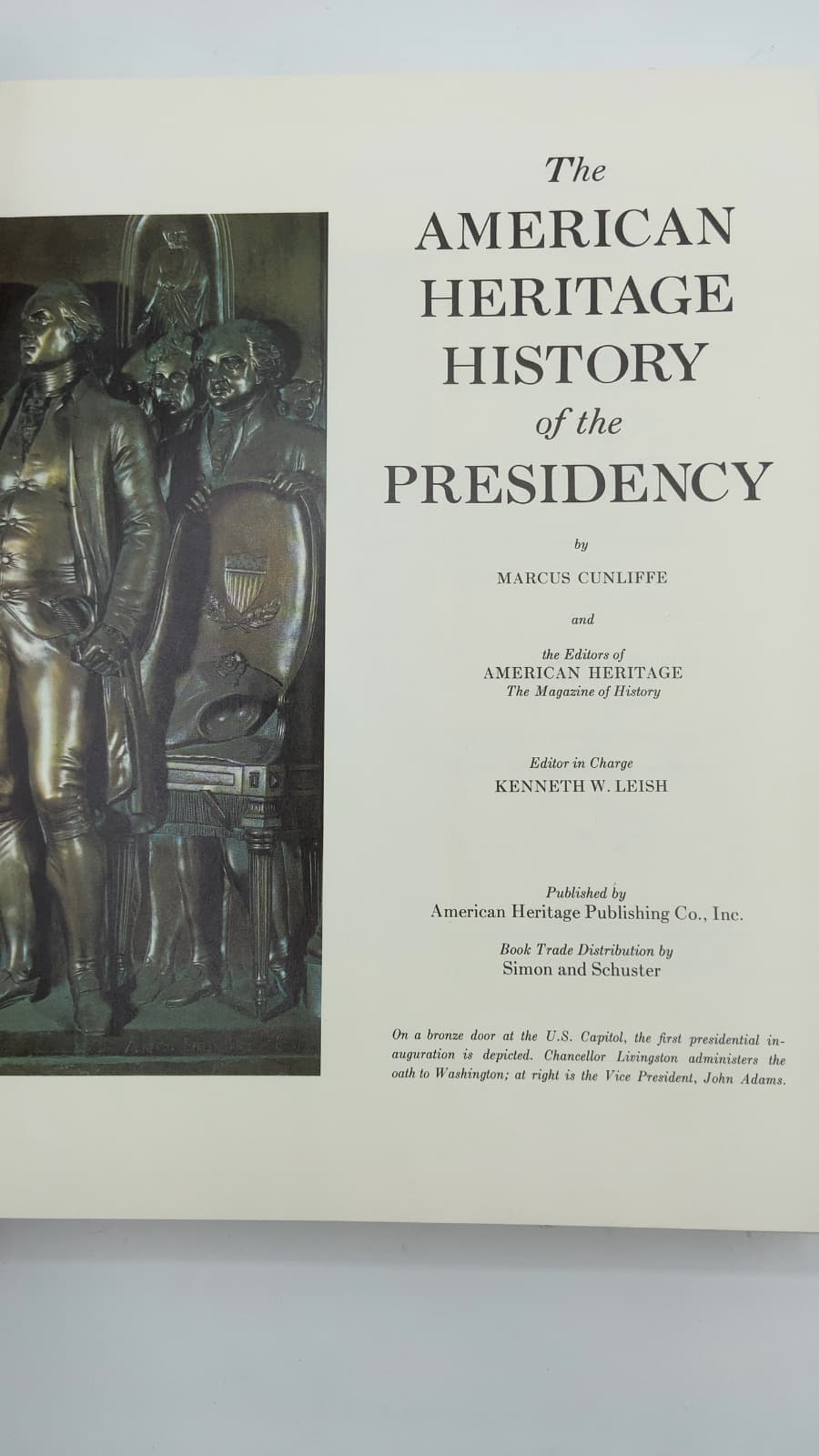 The American Heritage Pictorial History of the Presidents of the United States by Marcus Cunliffe - title page