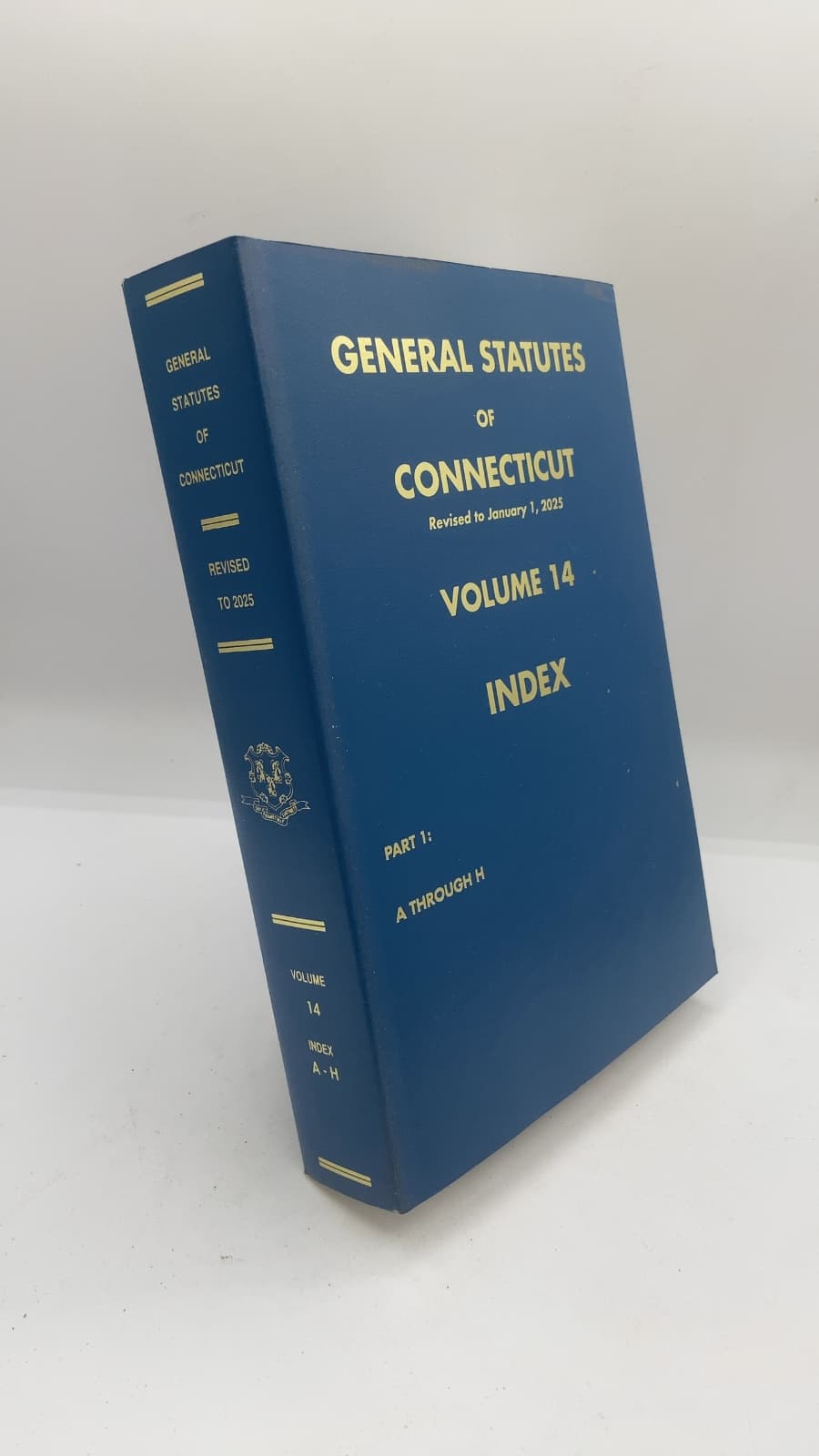 General Statutes of Connecticut, Volume 14: Index, Part 1: A Through H by The State of Connecticut - front cover