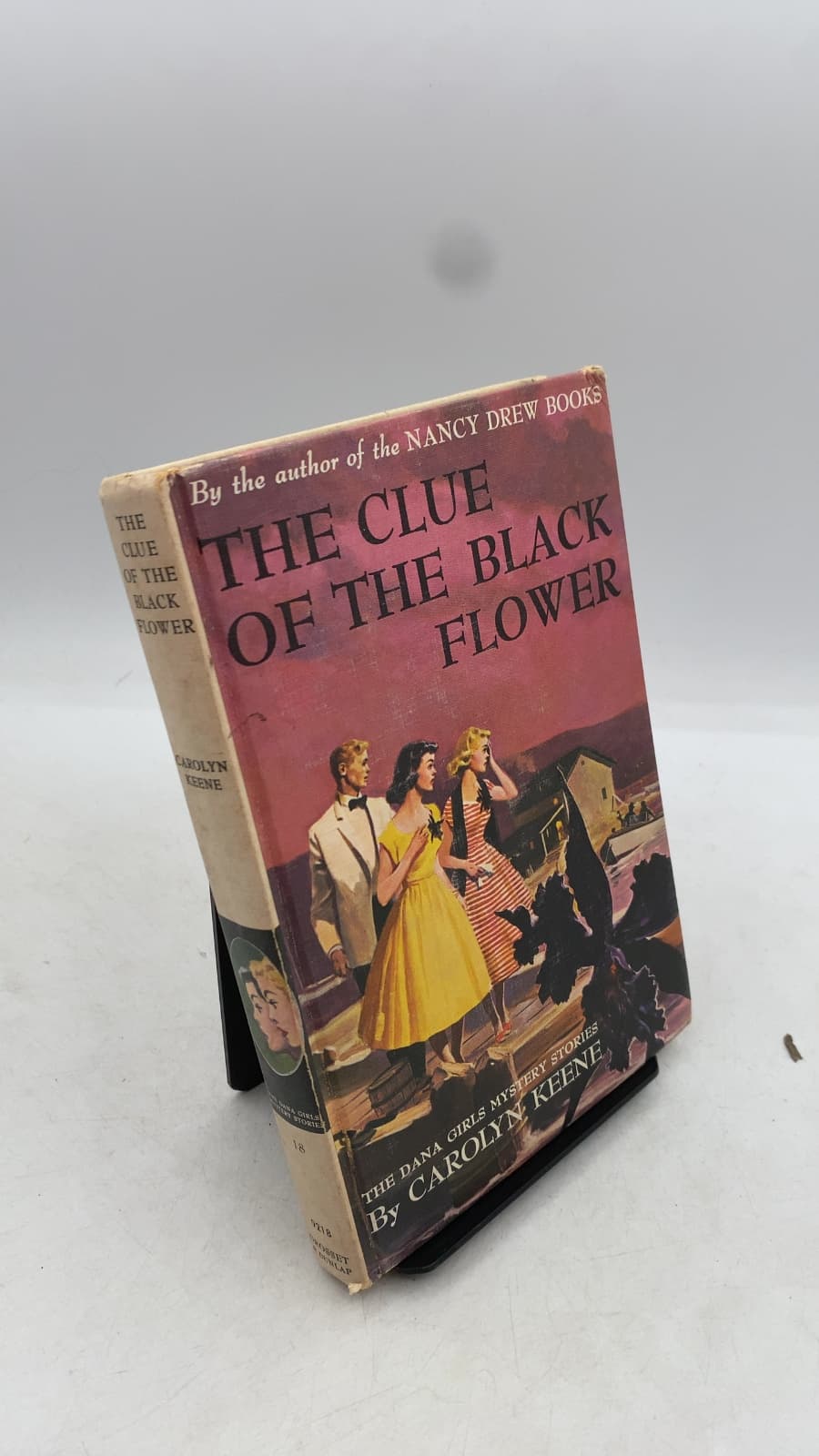 The Clue of the Black Flower by Carolyn Keene - front cover