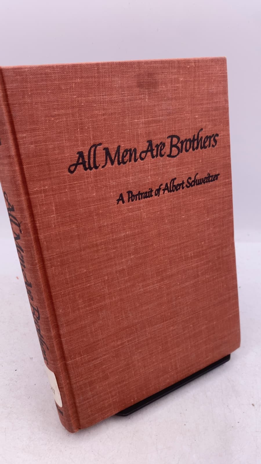 All Men Are Brothers: A Portrait of Albert Schweitzer by Charlie May Simon - front cover