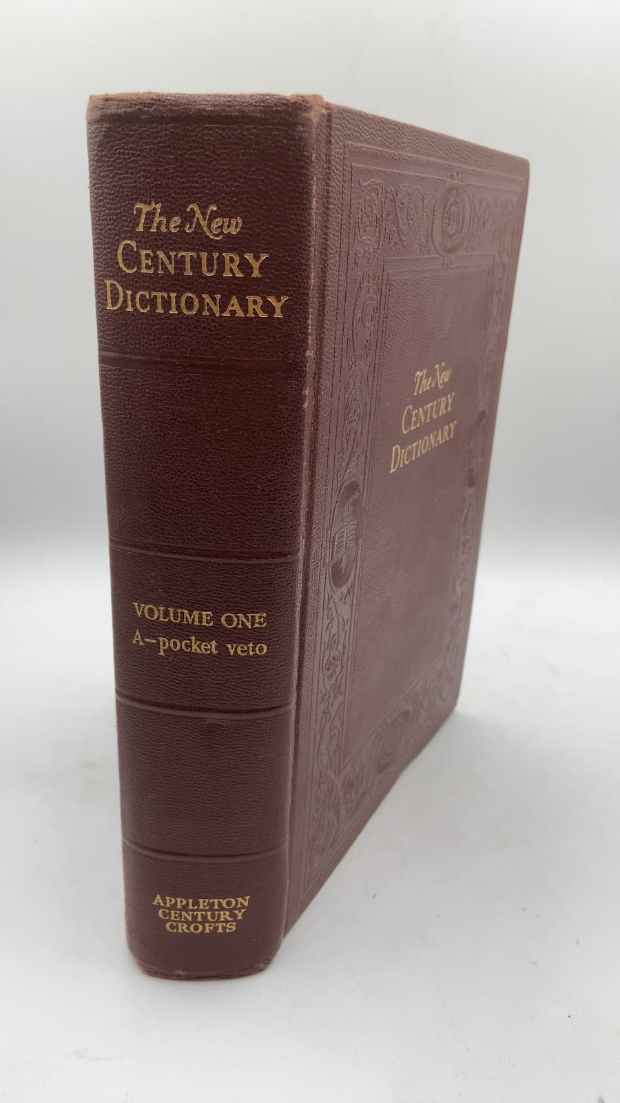 The New Century Dictionary of the English Language, Volume One (A-pocket veto) by H.G. Emery and K.G. Brewster - front cover