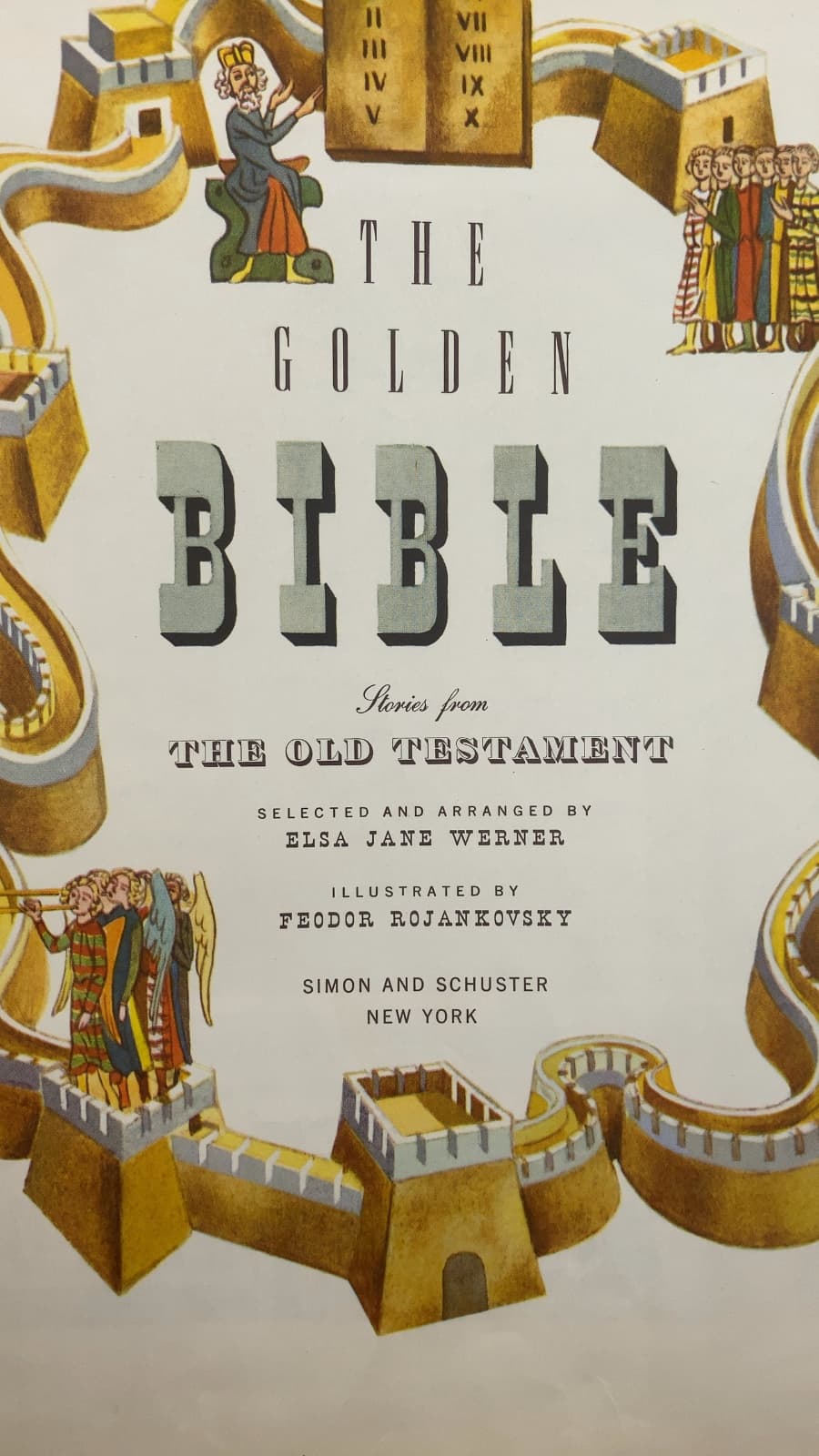 The Golden Bible: Stories from the Old Testament by Elsa Jane Werner - title page