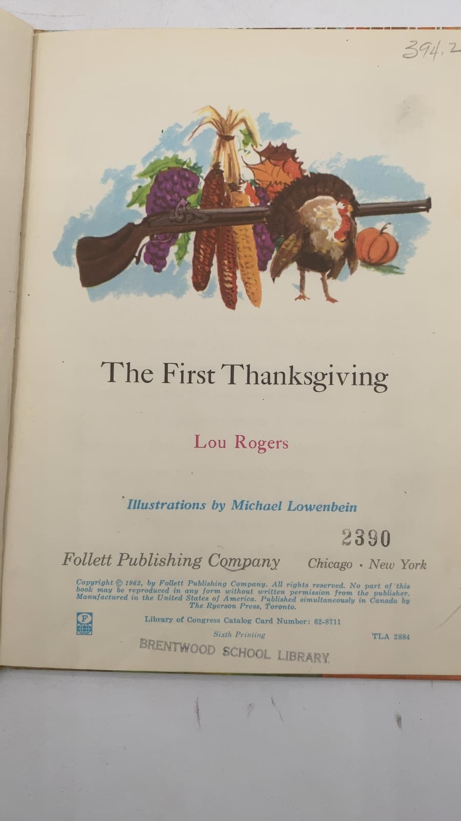 The First Thanksgiving by Lou Rogers - title page