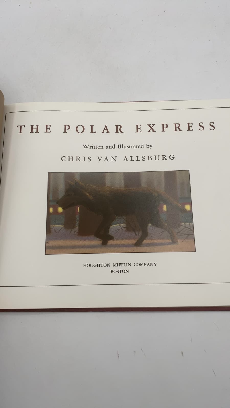 The Polar Express by Chris Van Allsburg - title page