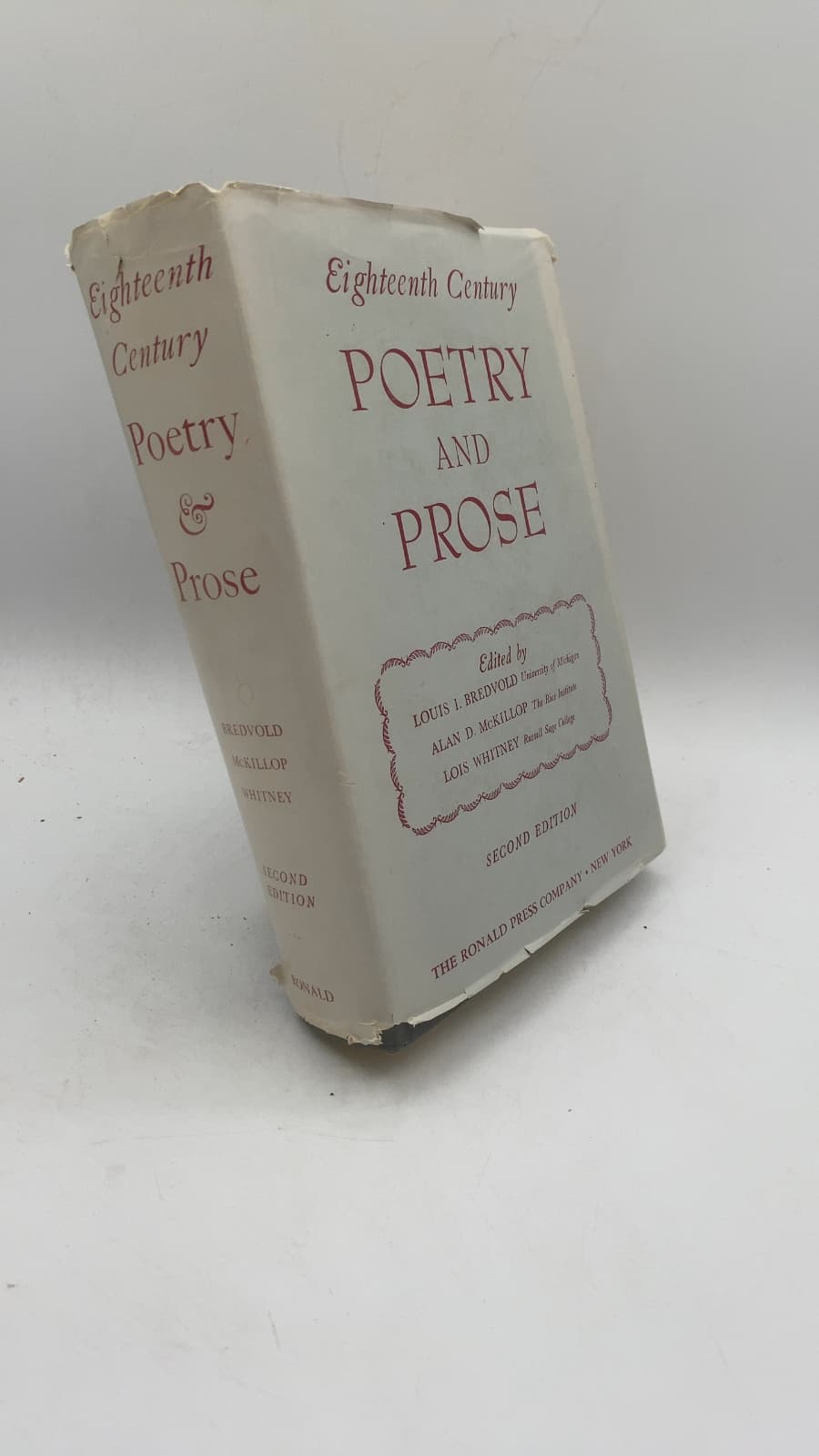 Eighteenth Century Poetry & Prose by Louis I. Bredvold, Alan D. McKillop, Lois Whitney - front cover