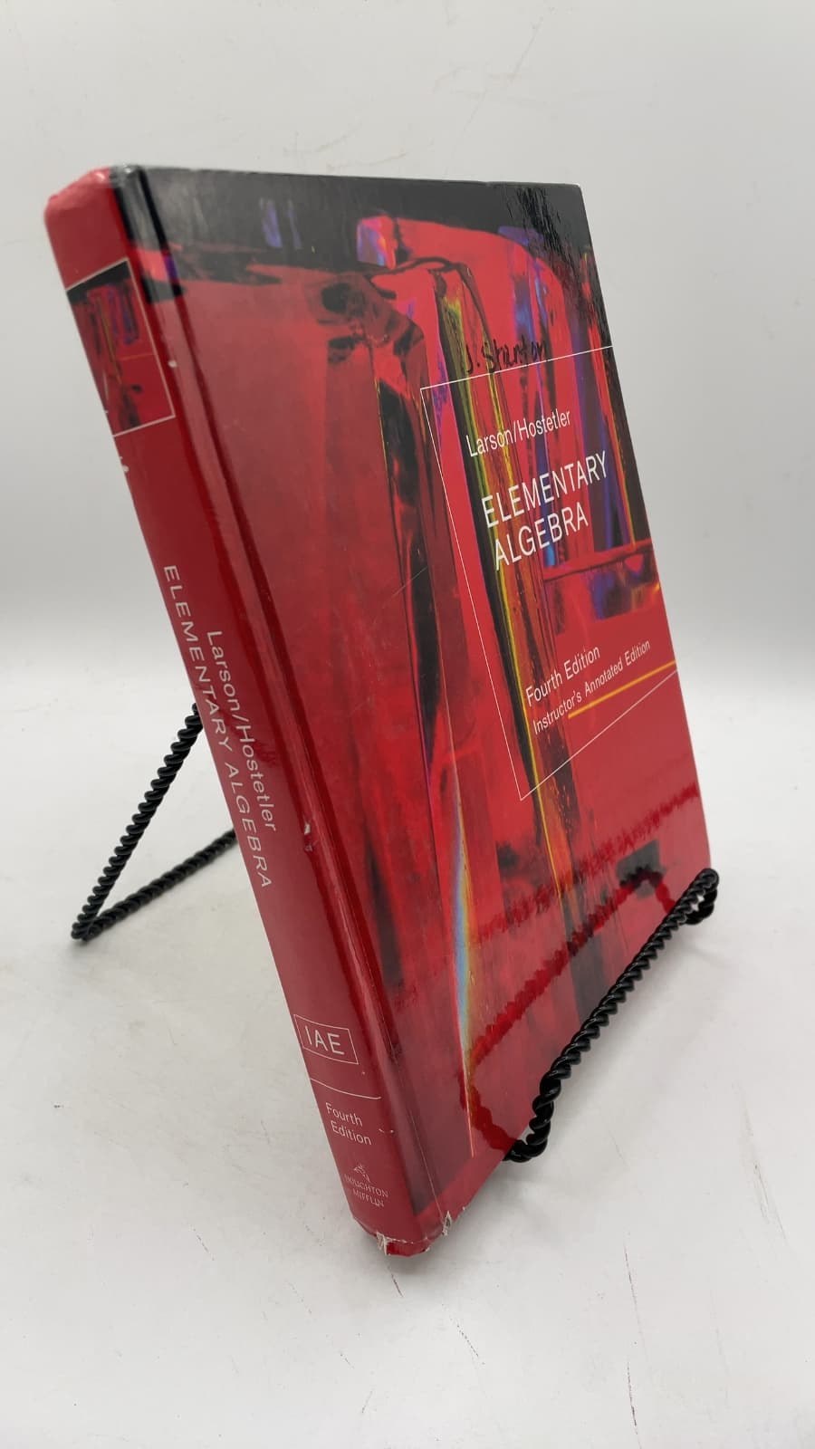 Elementary Algebra, Fourth Edition: Instructor's Annotated Edition by Ron Larson and Robert P. Hostetler - front cover