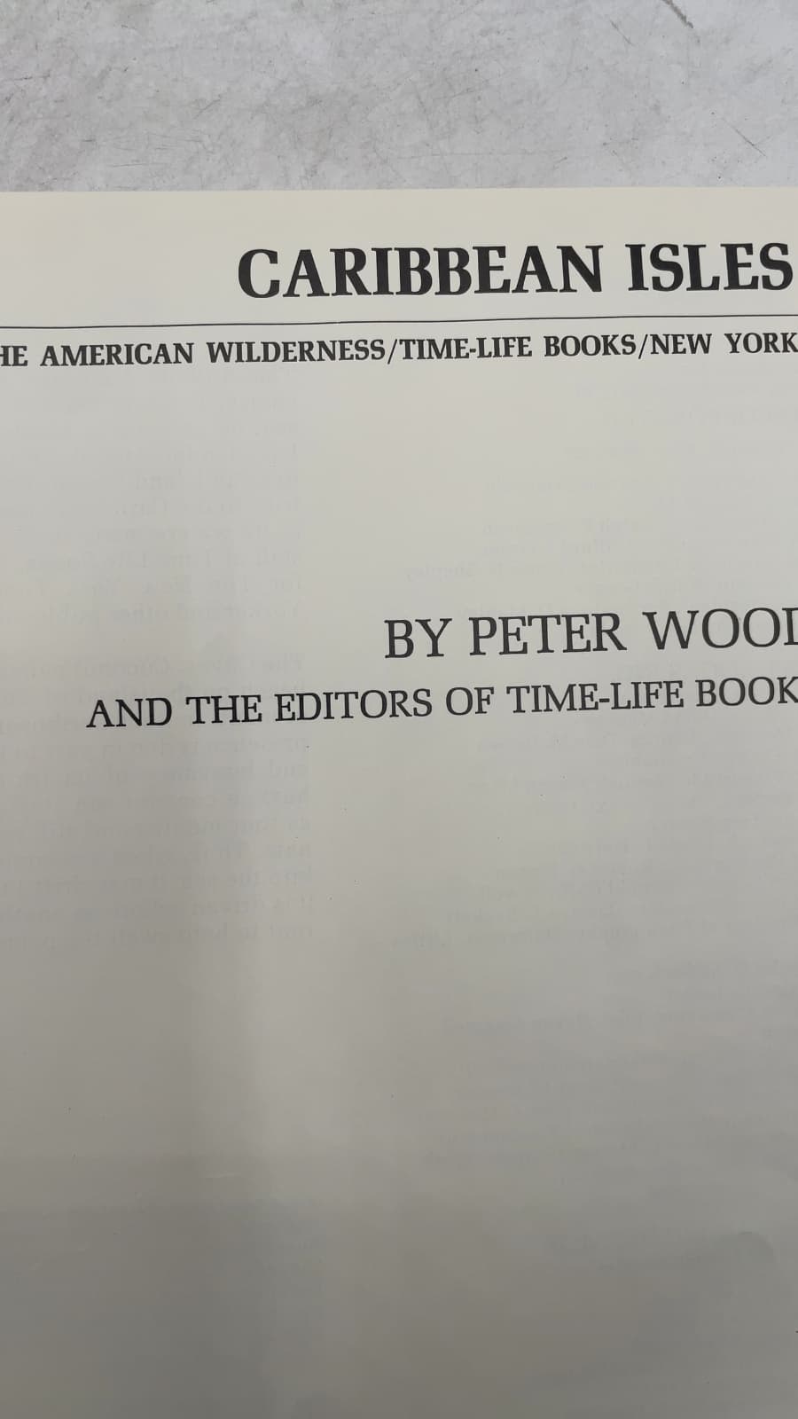 Caribbean Isles by Peter Wood and the Editors of Time-Life Books - title page
