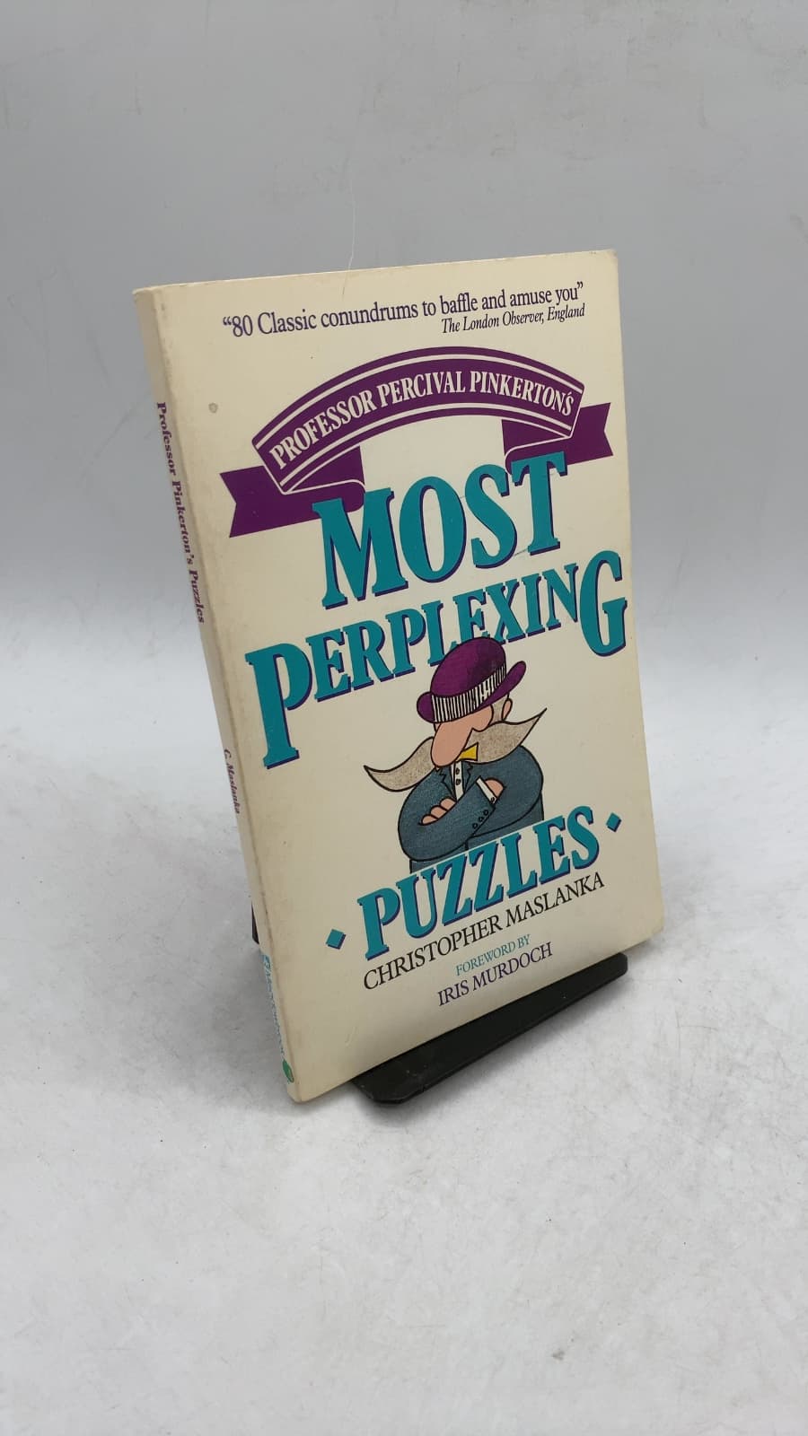 Professor Percival Pinkerton's Most Perplexing Puzzles by Christopher Maslanka - front cover