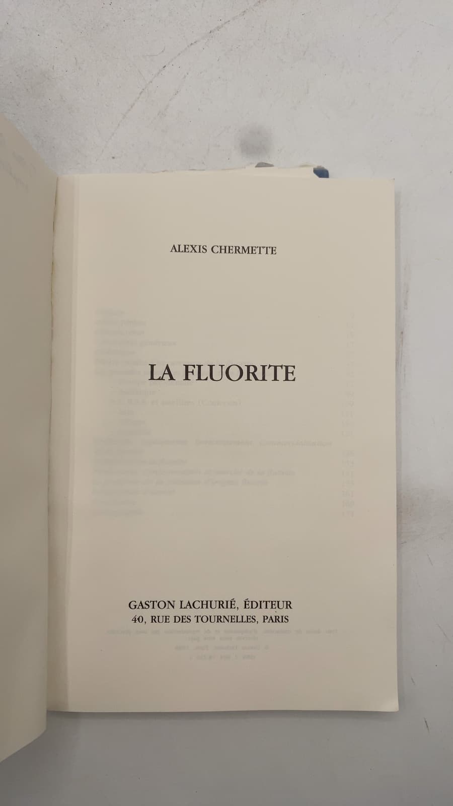 LA Fluorite by Alexis Chermette - title page