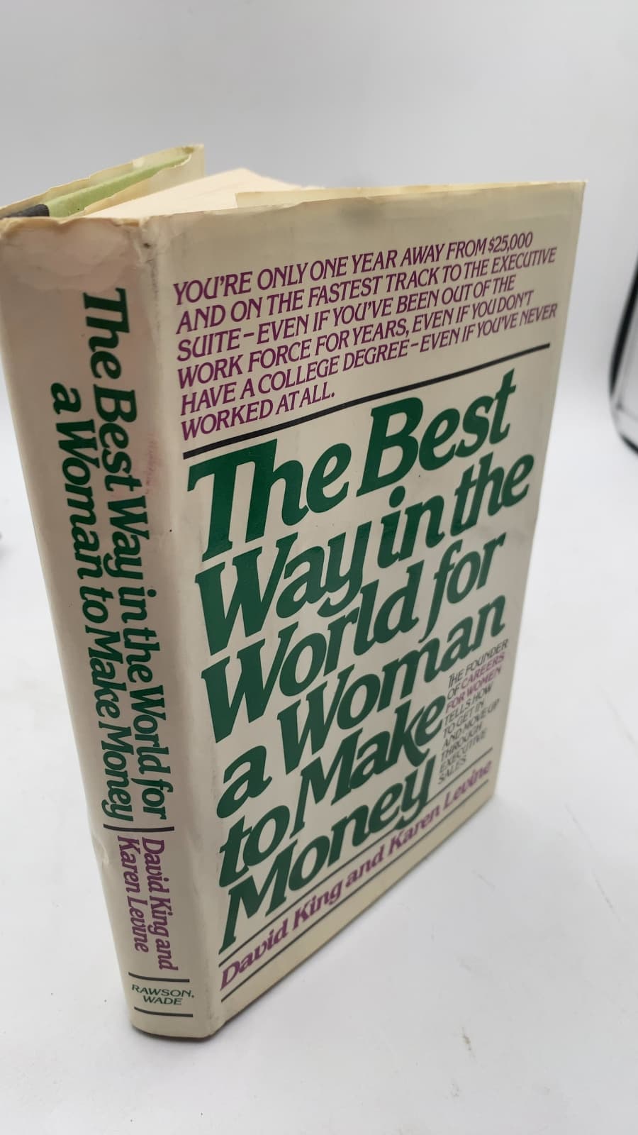 The Best Way in the World for a Woman to Make Money by David King and Karen Levine - front cover
