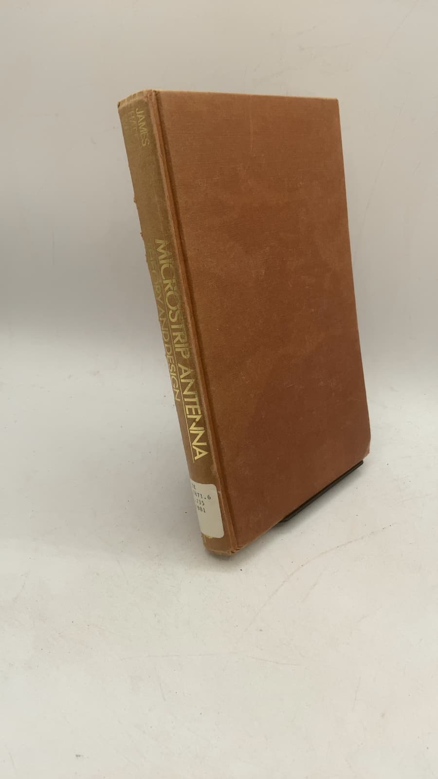 Microstrip Antenna Theory and Design by J. R. James, P. S. Hall, C. Wood - front cover